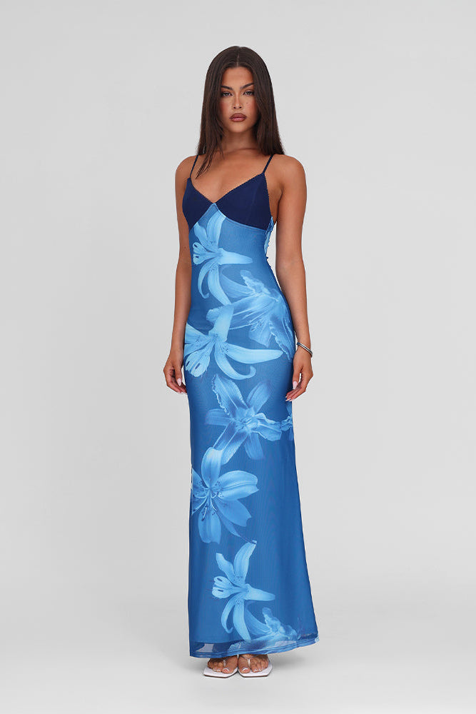 Isalène | Orchid Flower Dress