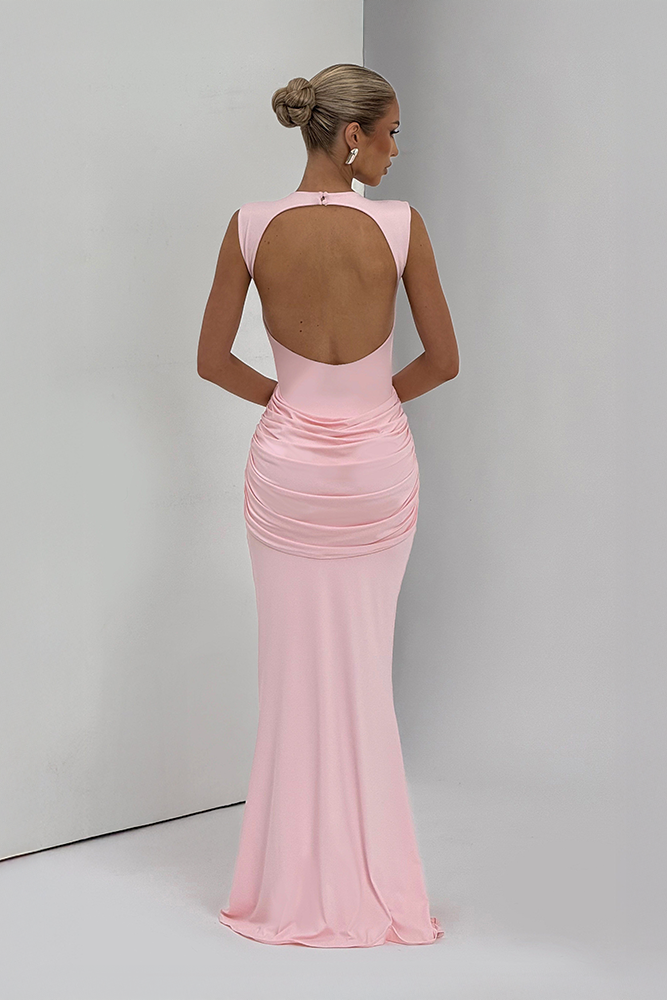 Lorenza | Blush Maxi Dress