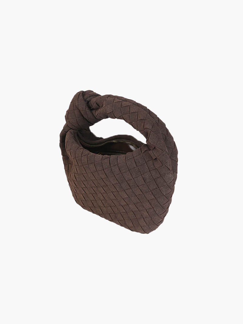 Anemone | Mini Woven Suede Bag