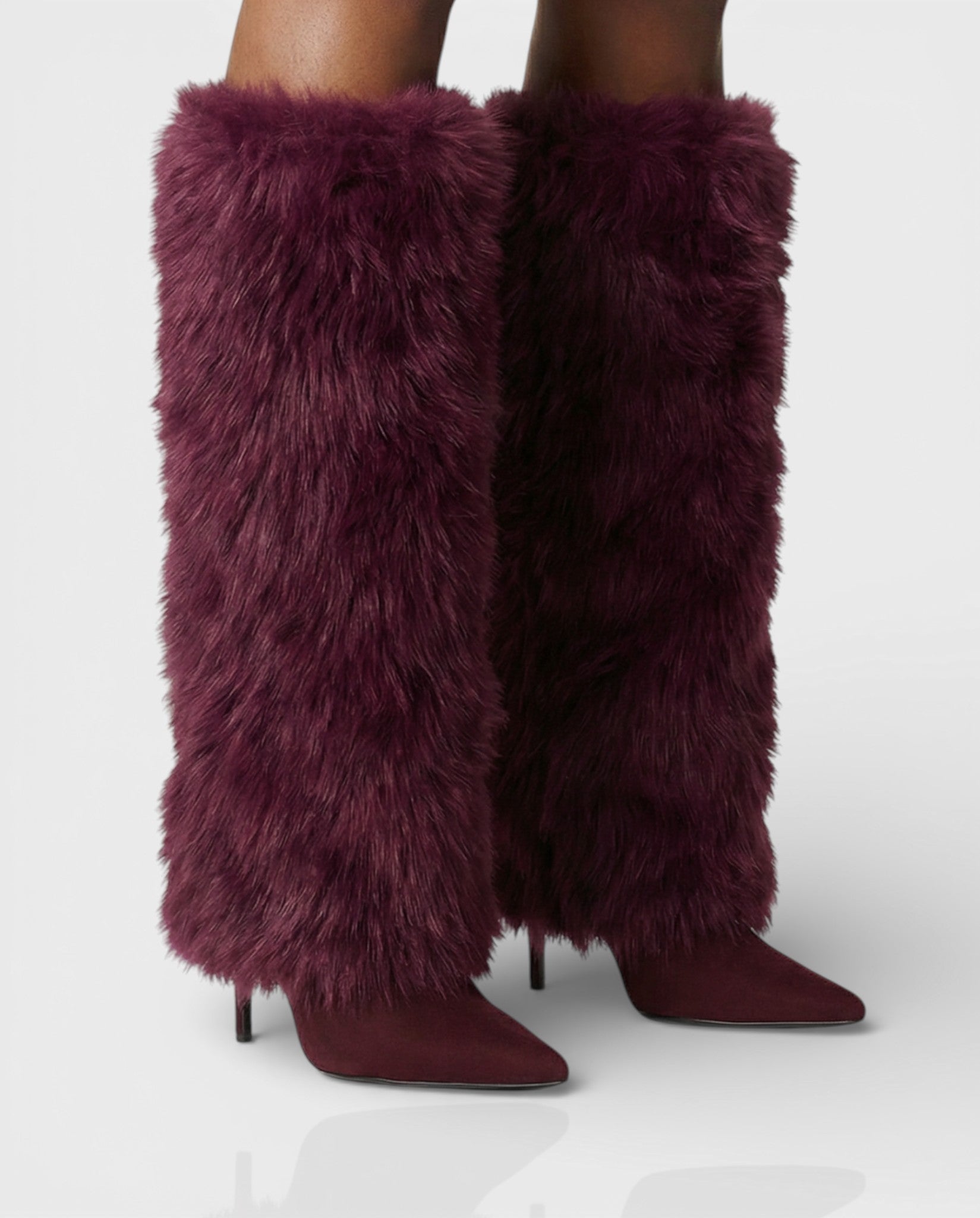 LERINA | Faux Fur Knee-high Boots