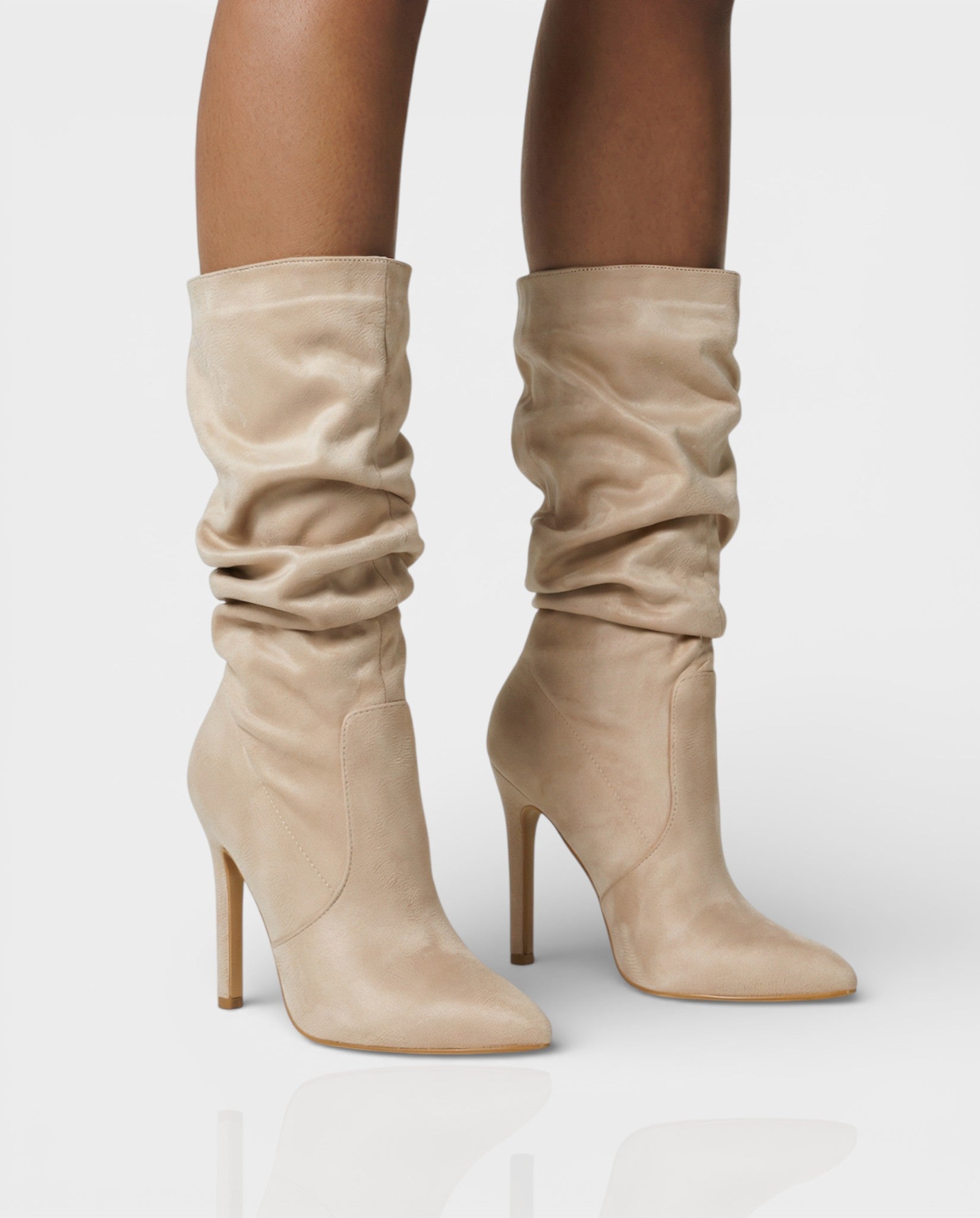 SANYA | Slouchy Pointed-Toe Stiletto Boots
