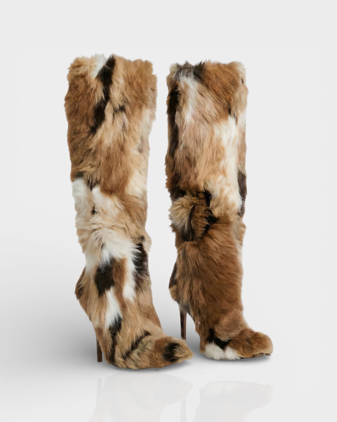 ALBA | Multicoloured Faux Fur Boots