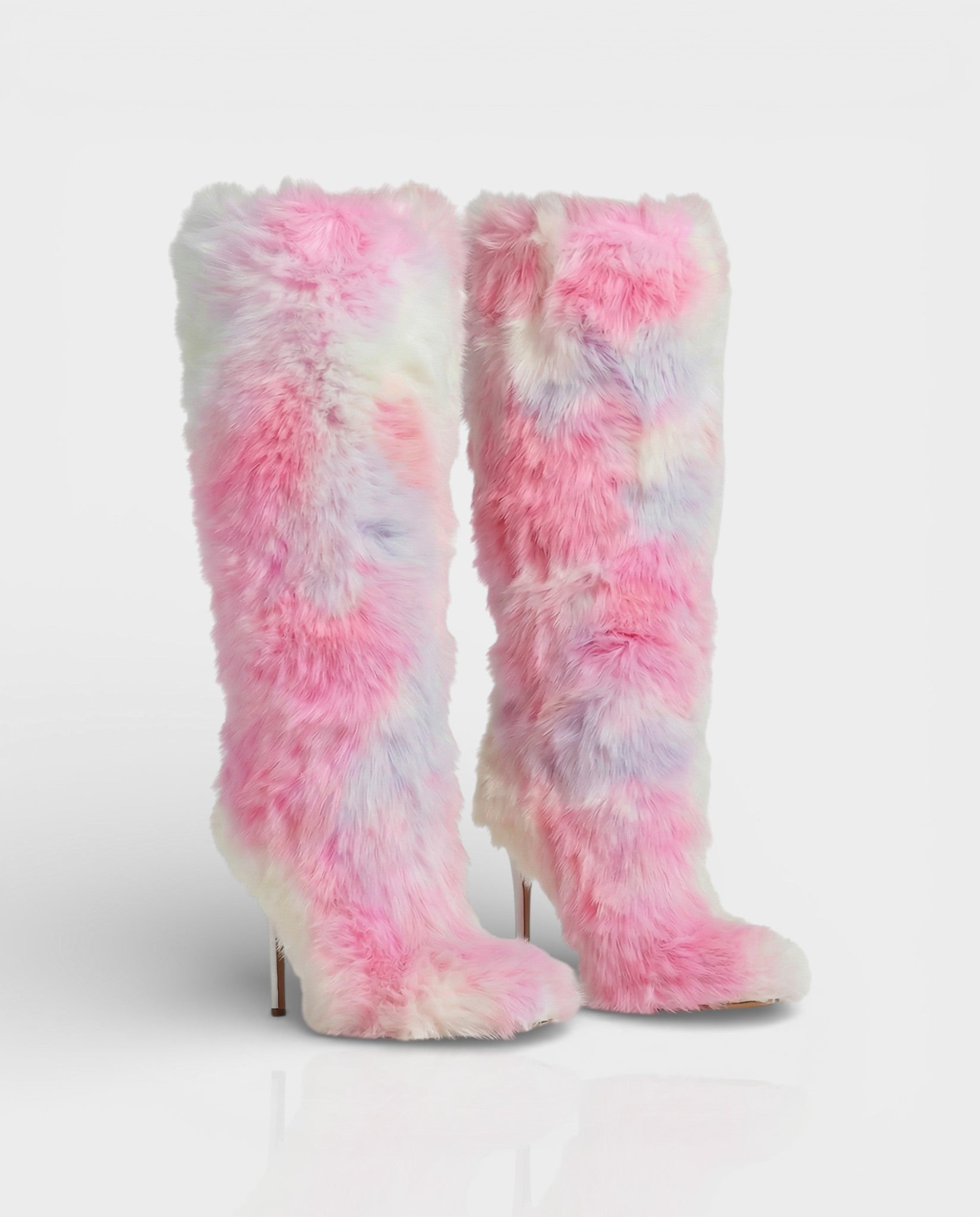 ALBA | Multicoloured Faux Fur Boots