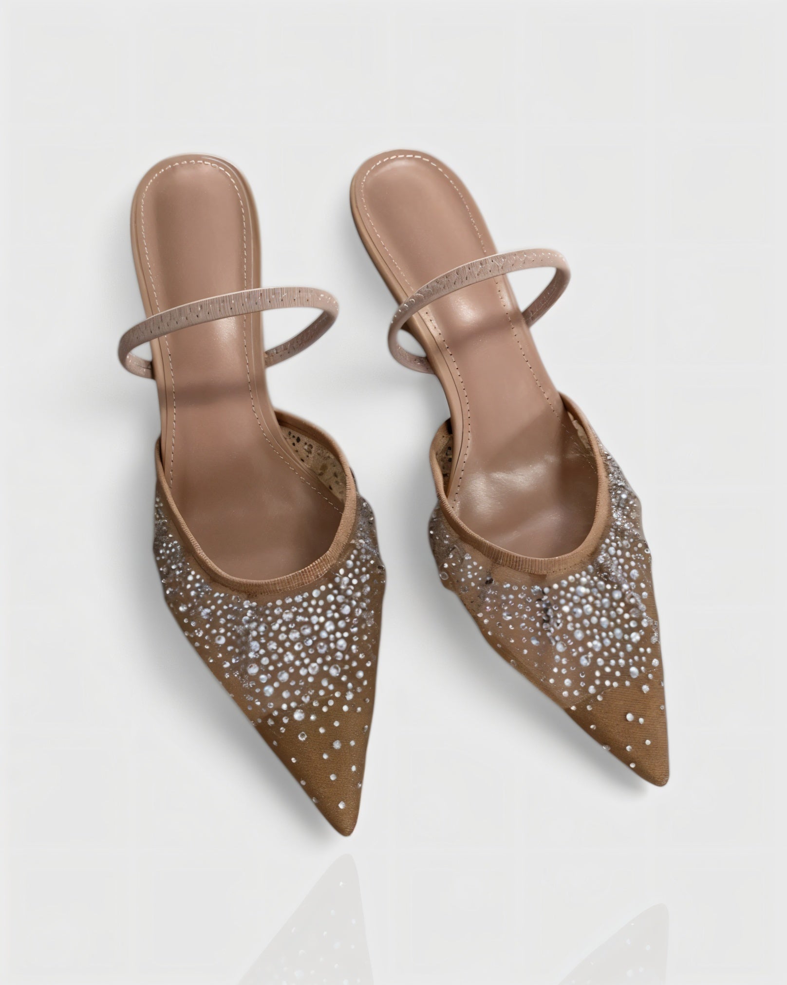 ANYL | Sparkling Rhinestone Mesh Heels