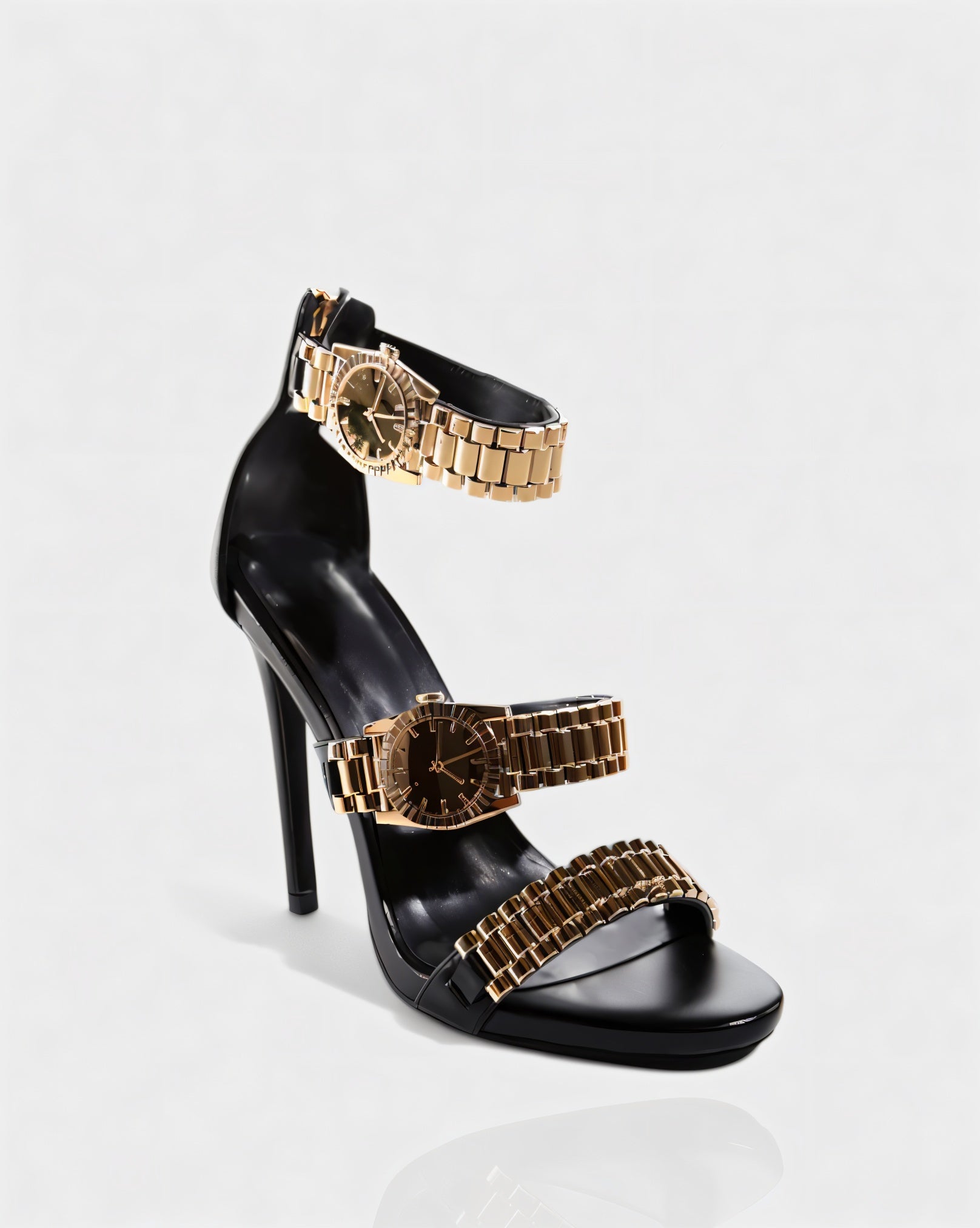 JILLY | Watchband Strap Stiletto High Heels