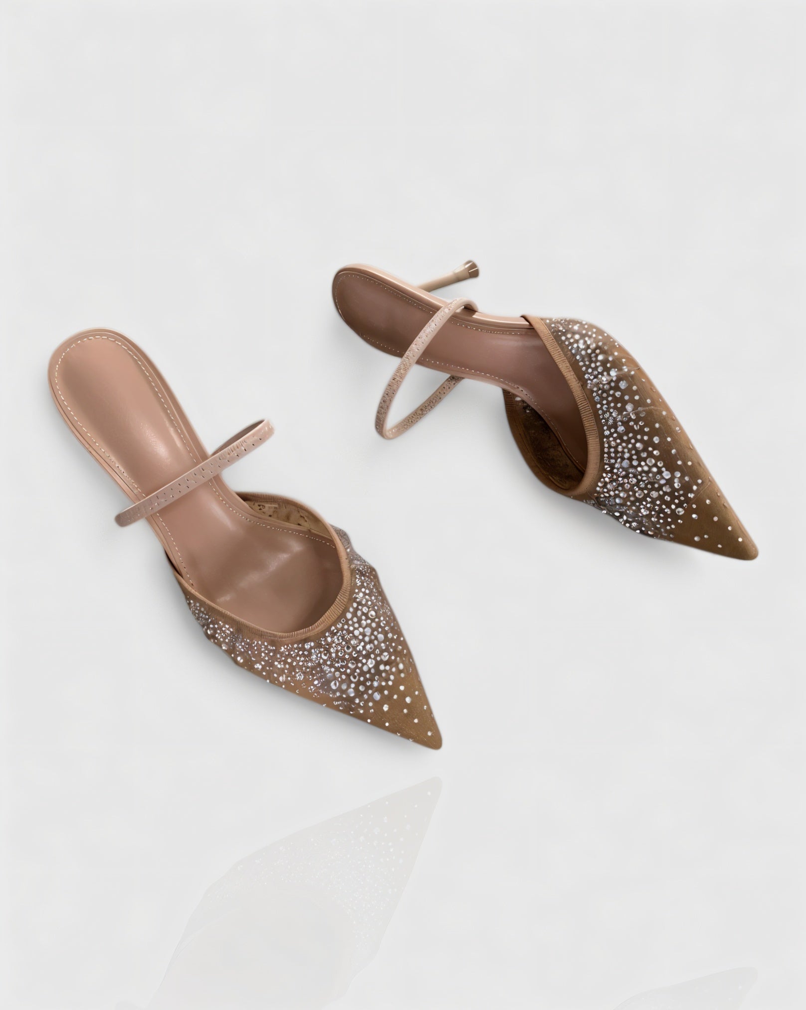 ANYL | Sparkling Rhinestone Mesh Heels