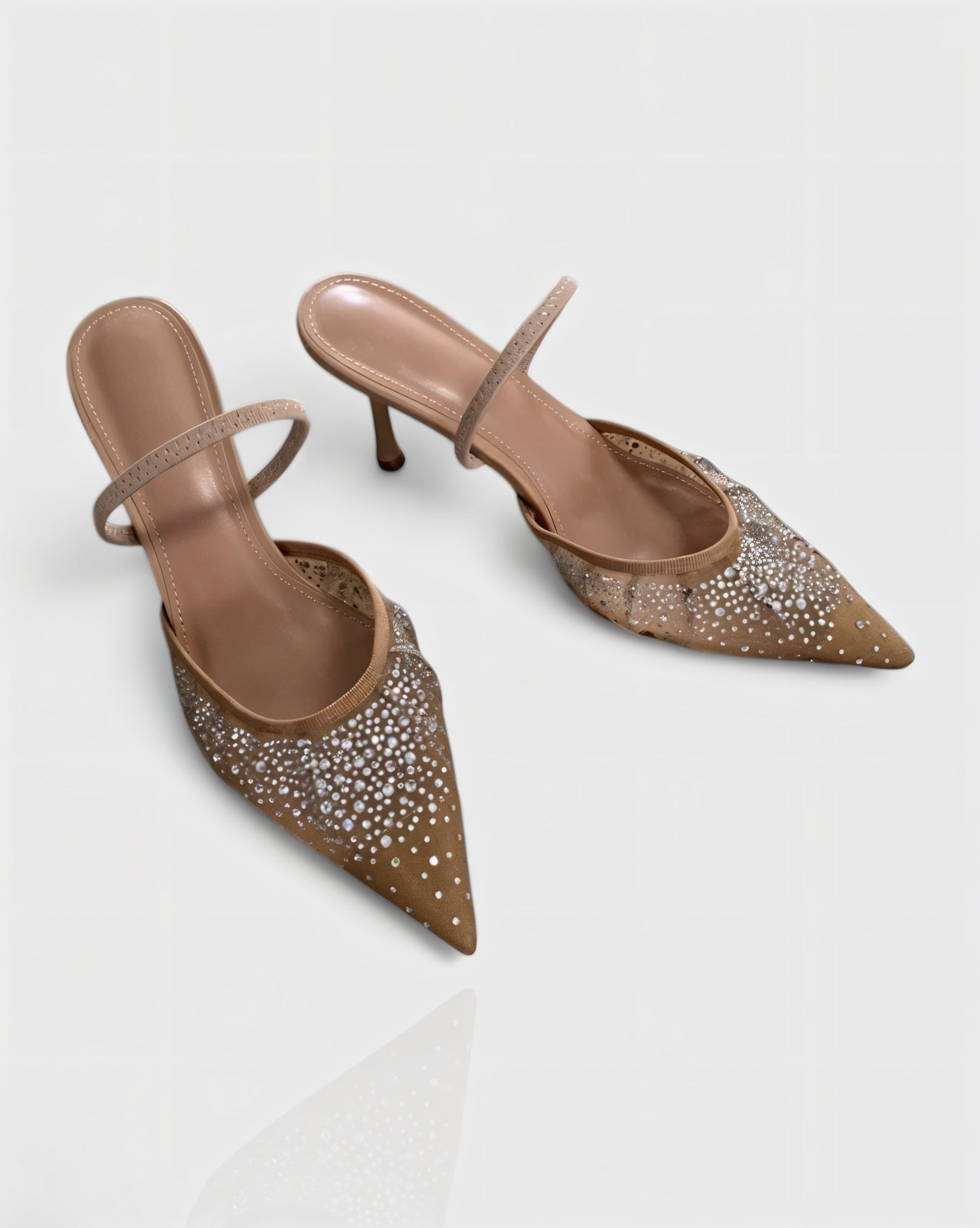 ANYL | Sparkling Rhinestone Mesh Heels