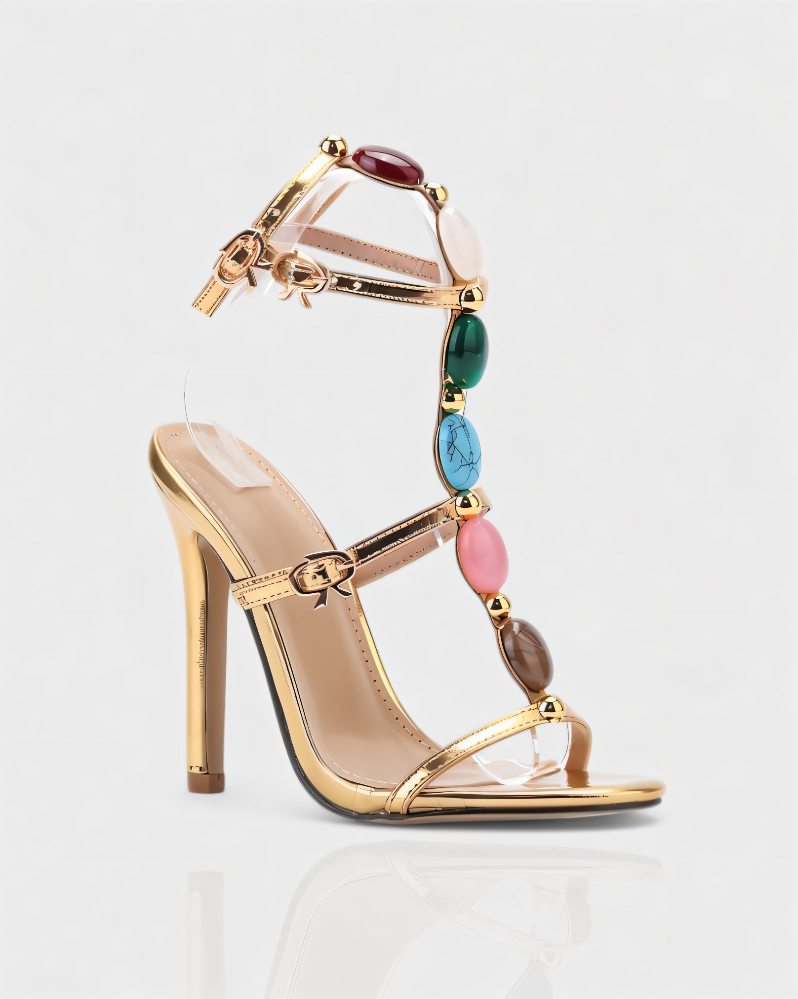 KARA | Stiletto Gemstone Heels