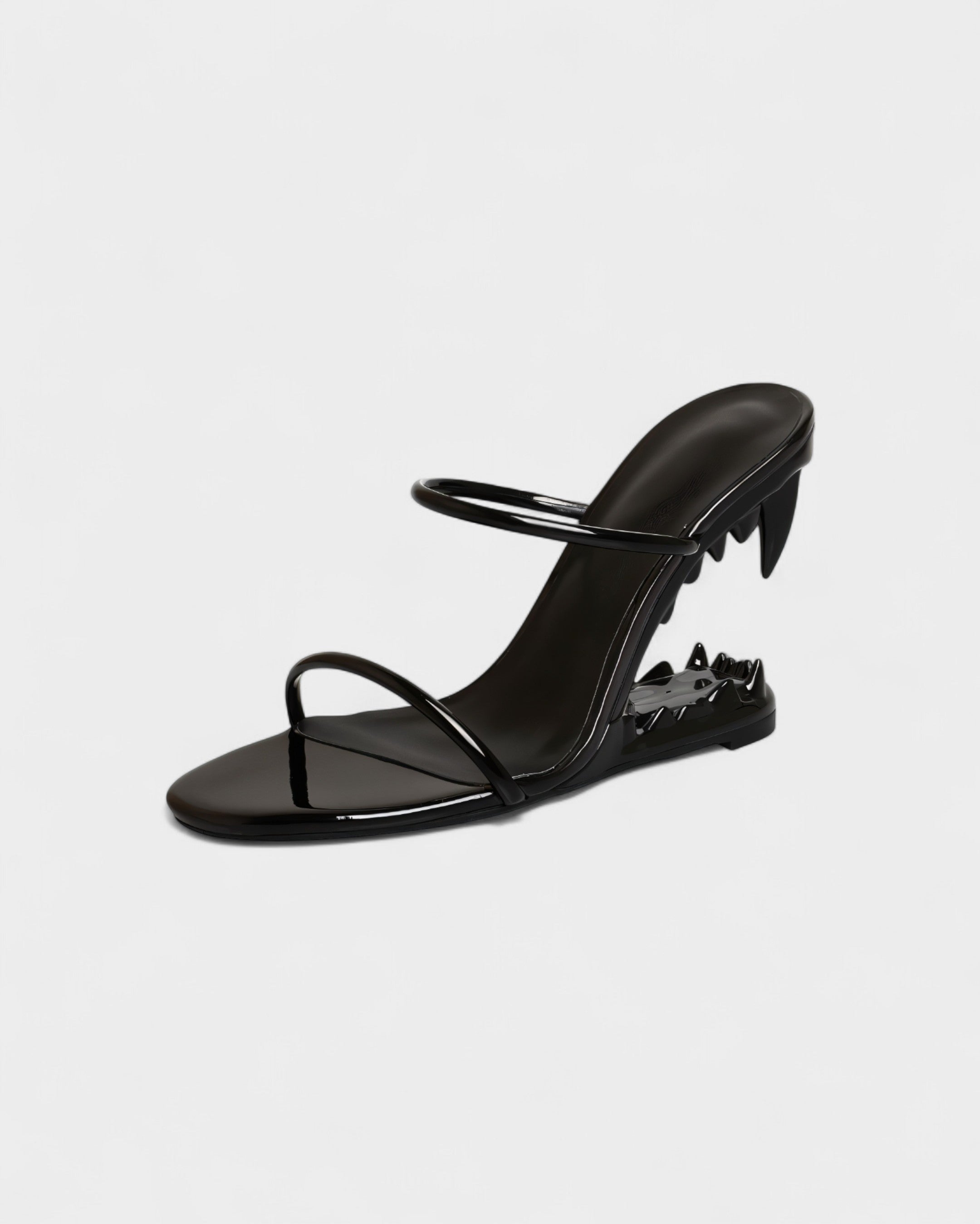 MALAYA | Fang Sculpted Heel Sandals