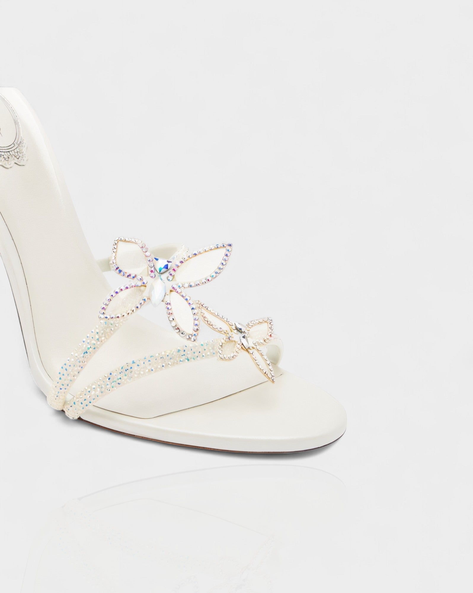 LYNA | Crystal Butterfly Spiral High Heels