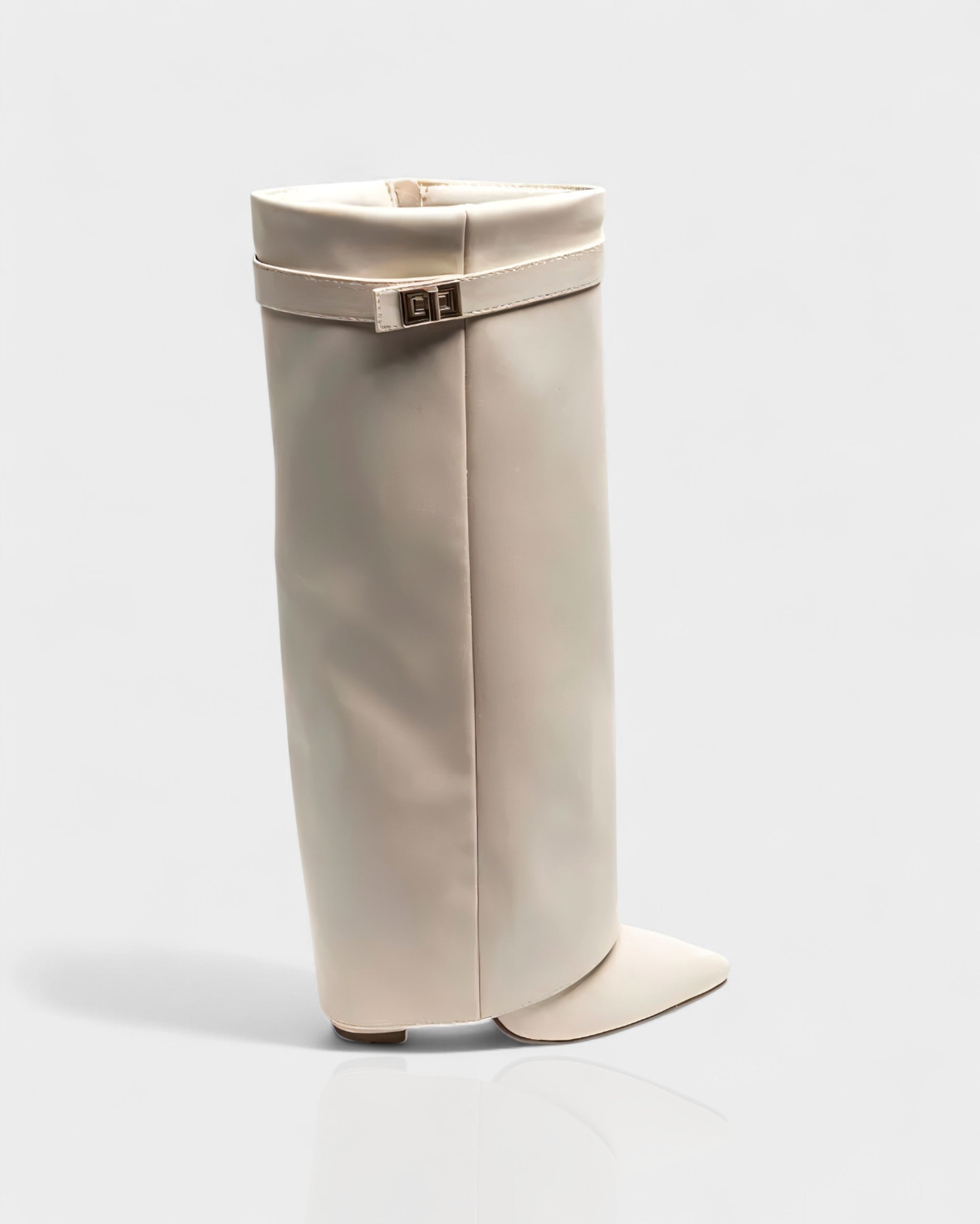 MAISY | Straight Pointed-Toe Knee-High Boots