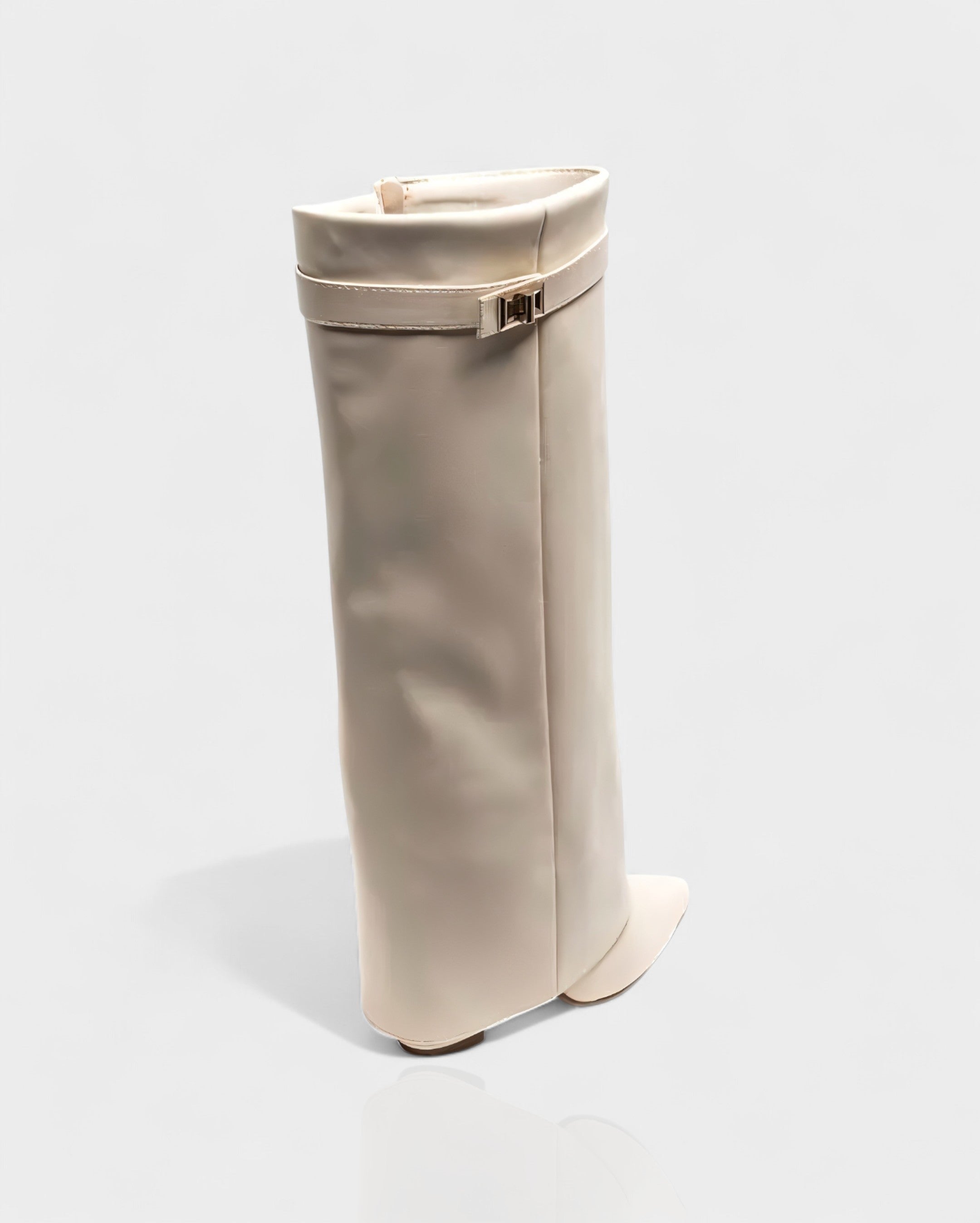 MAISY | Straight Pointed-Toe Knee-High Boots