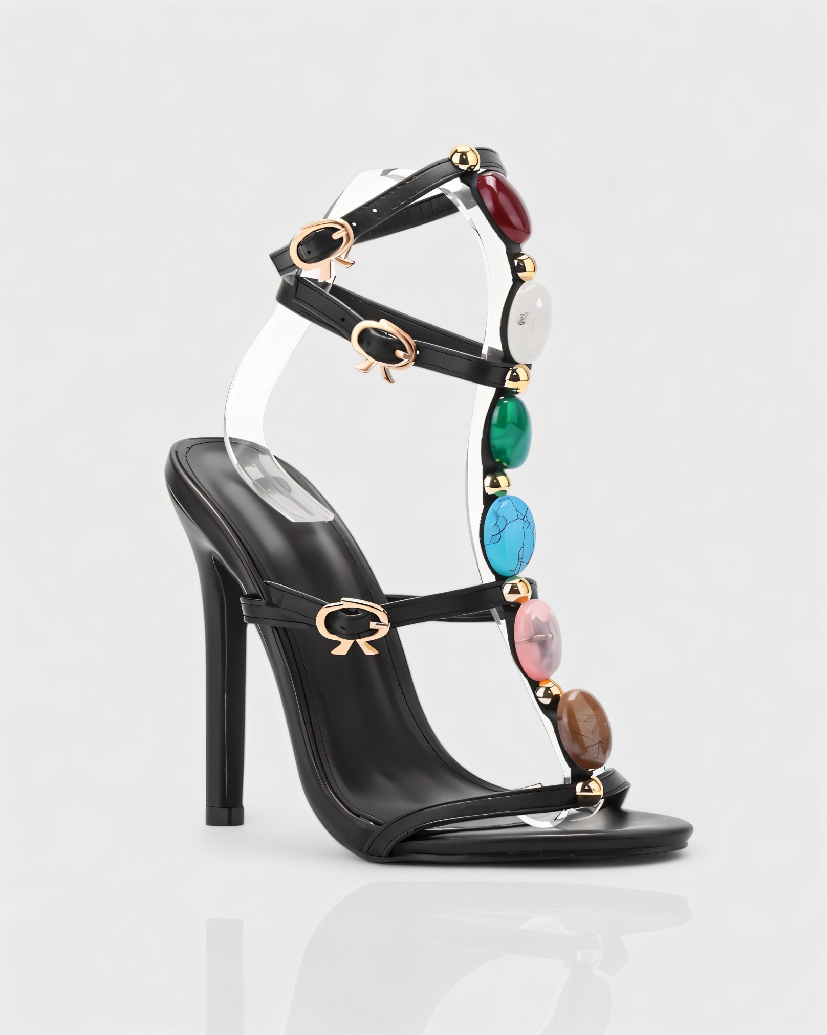 KARA | Stiletto Gemstone Heels