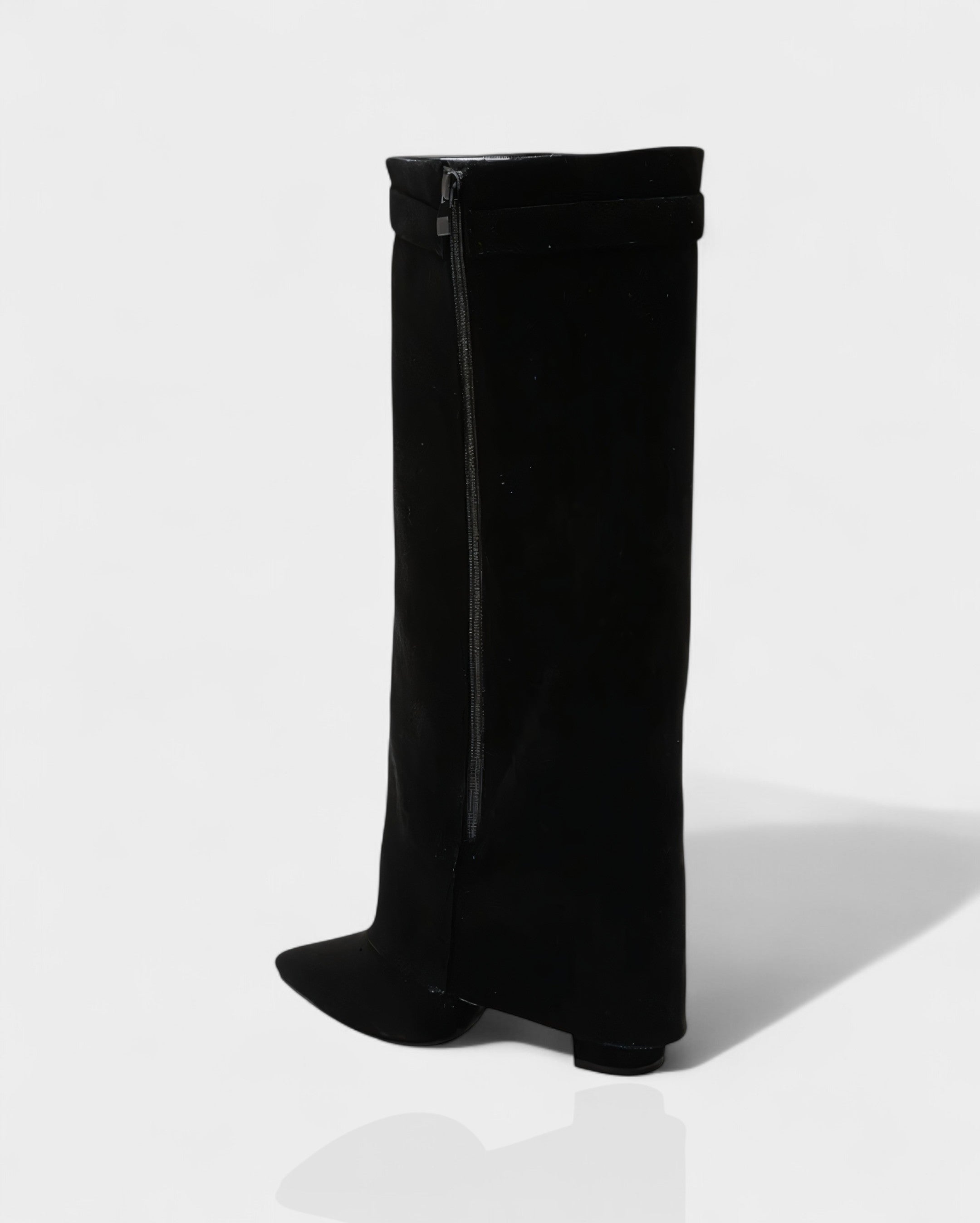 MAISY | Straight Pointed-Toe Knee-High Boots