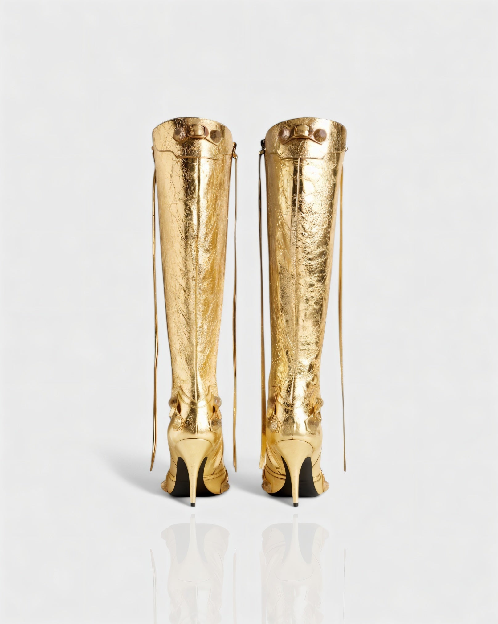WENA | Studded Pointed Toe Knee-High Boots
