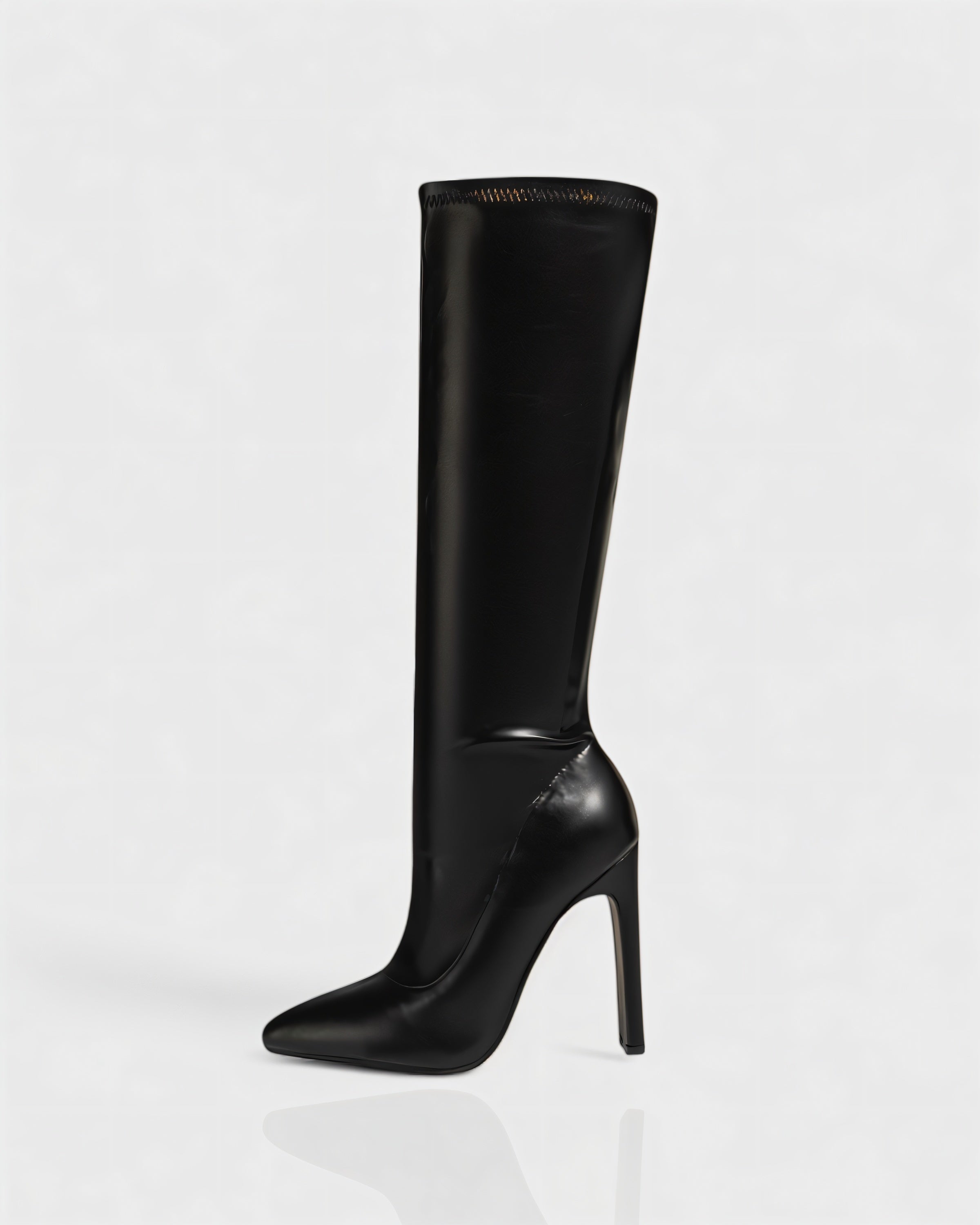 CHARLIE | Faux Leather Knee-High Boots