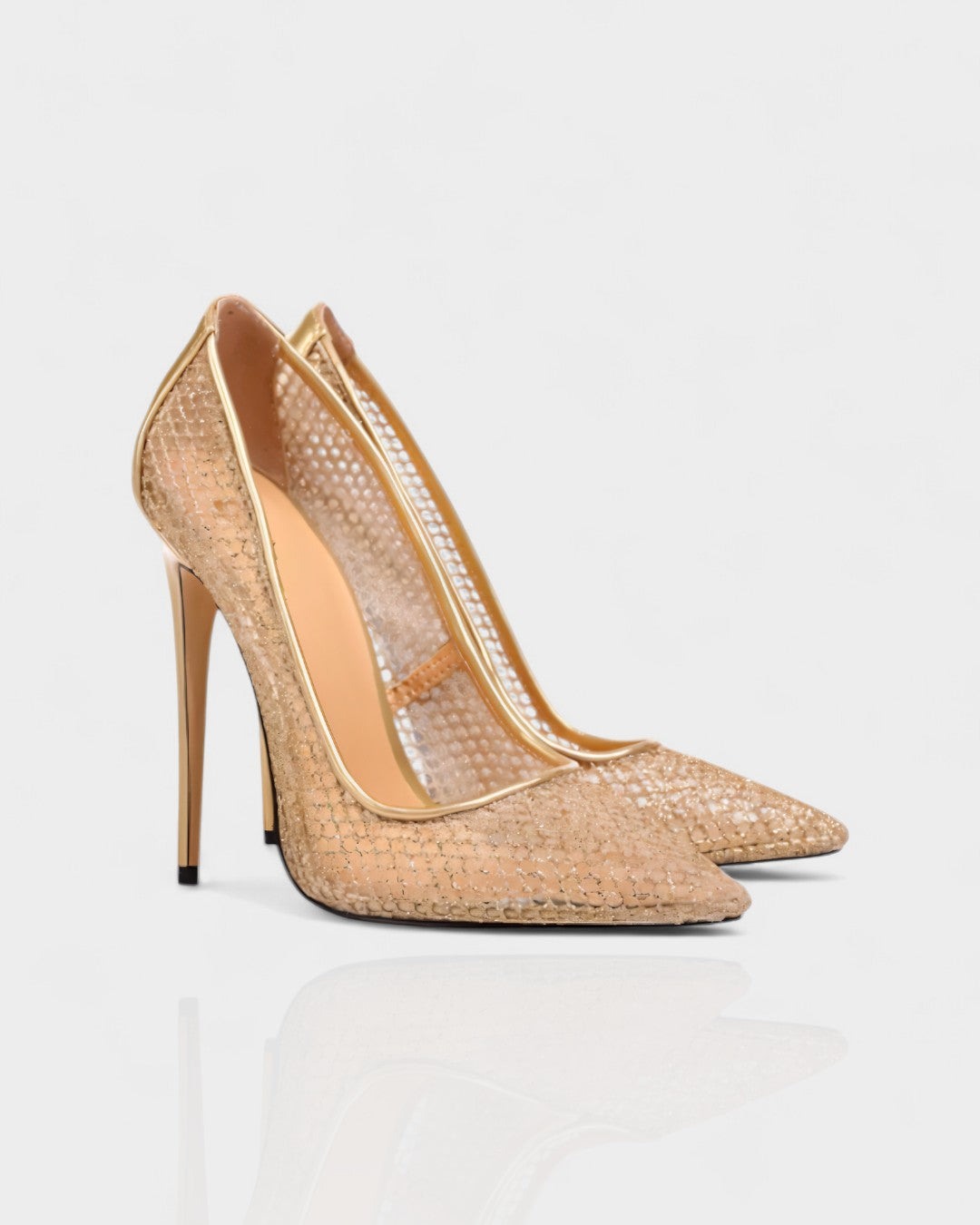HIYARA | Mesh Net Stiletto Heels