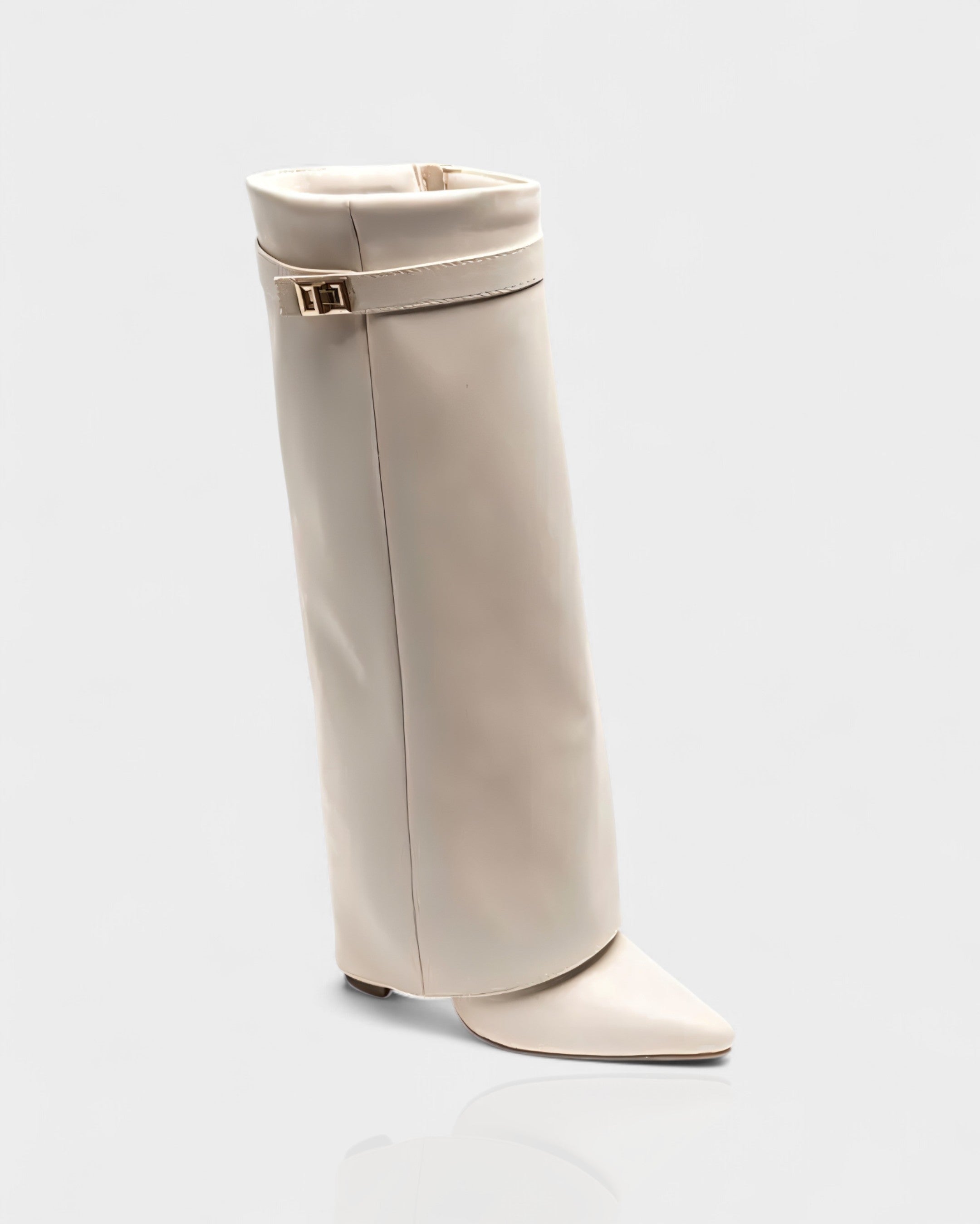 MAISY | Straight Pointed-Toe Knee-High Boots