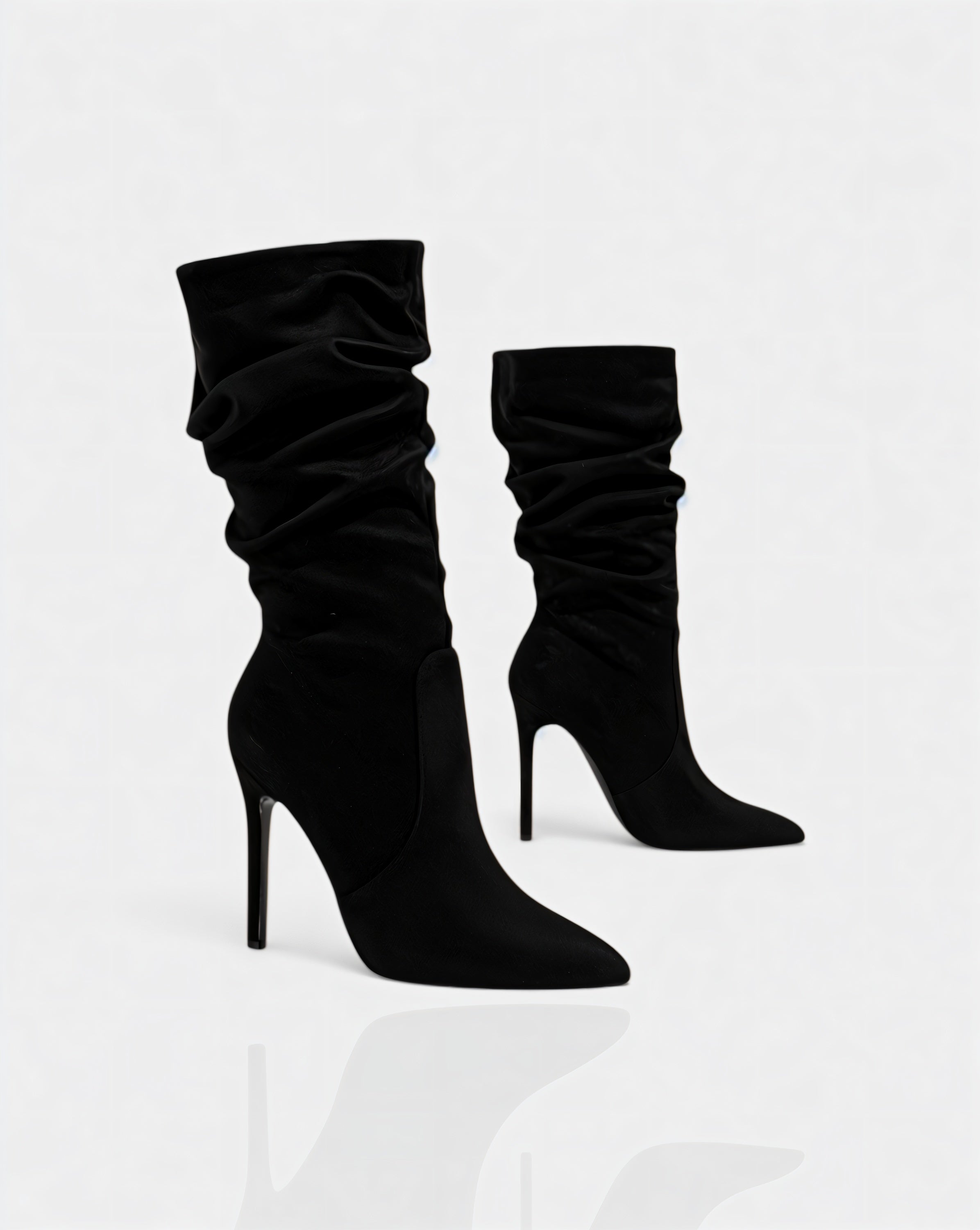 SANYA | Slouchy Pointed-Toe Stiletto Boots