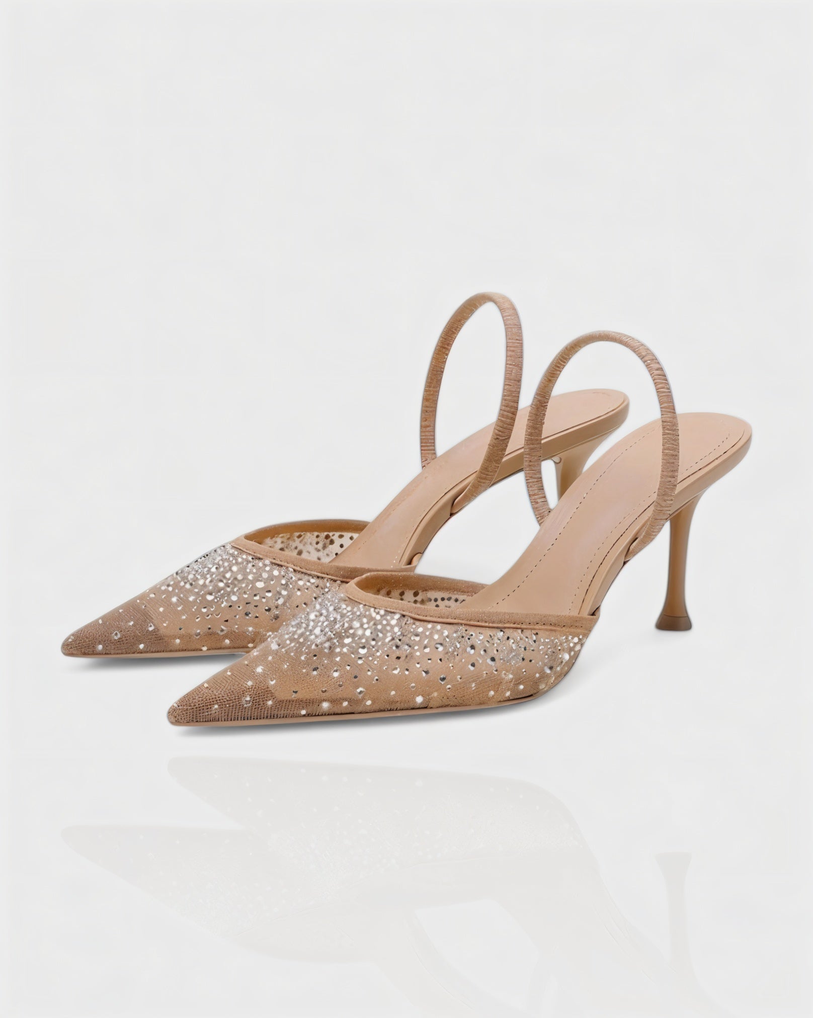 ANYL | Sparkling Rhinestone Mesh Heels