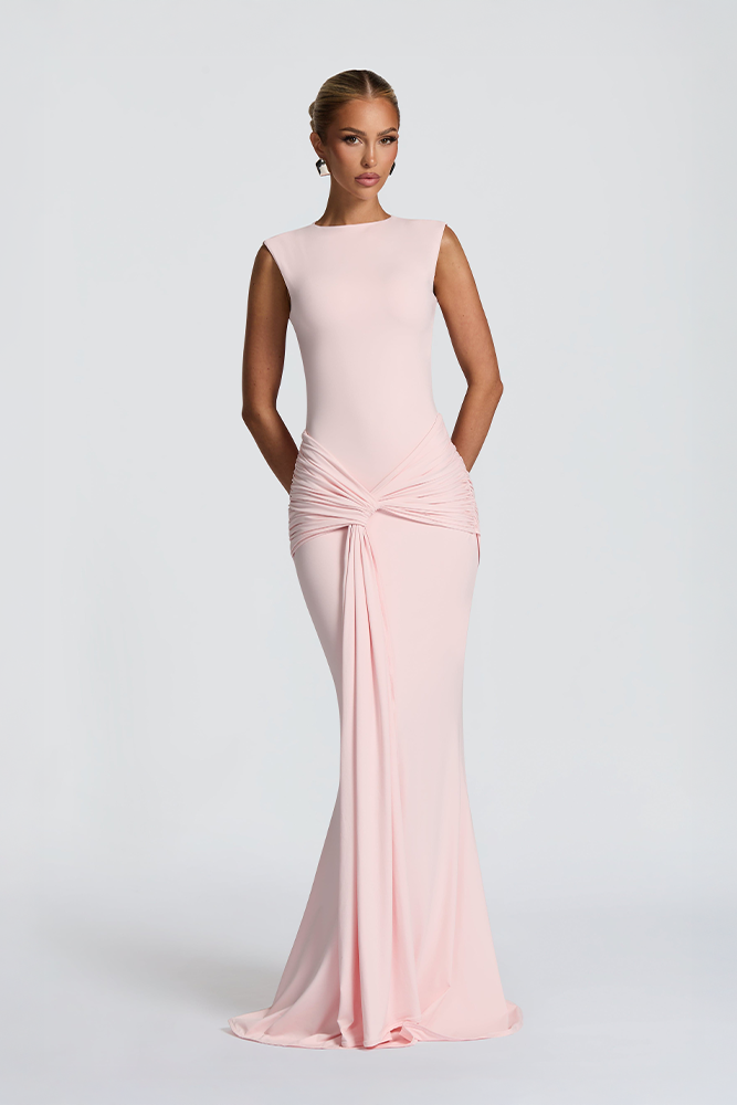 Lorenza | Blush Maxi Dress