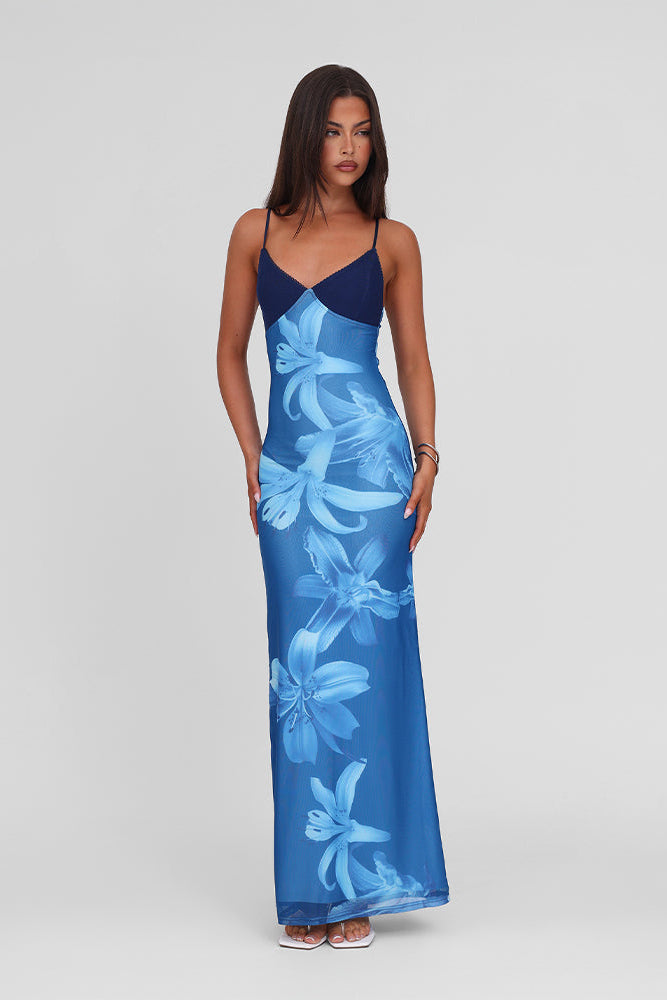 Isalène | Orchid Flower Dress