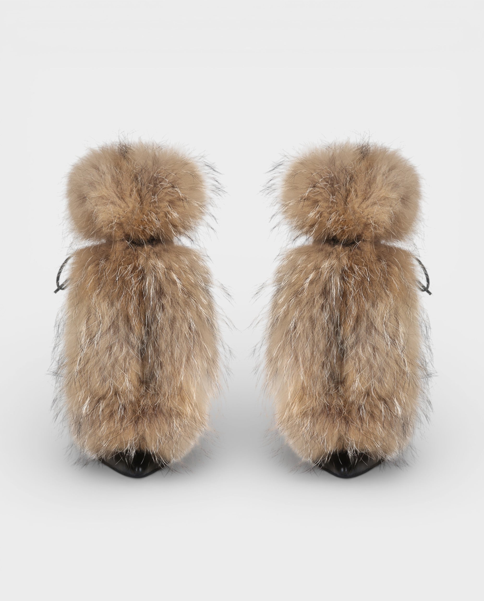 LORINA | Faux-Fur Pointed-Toe Bootie Heels