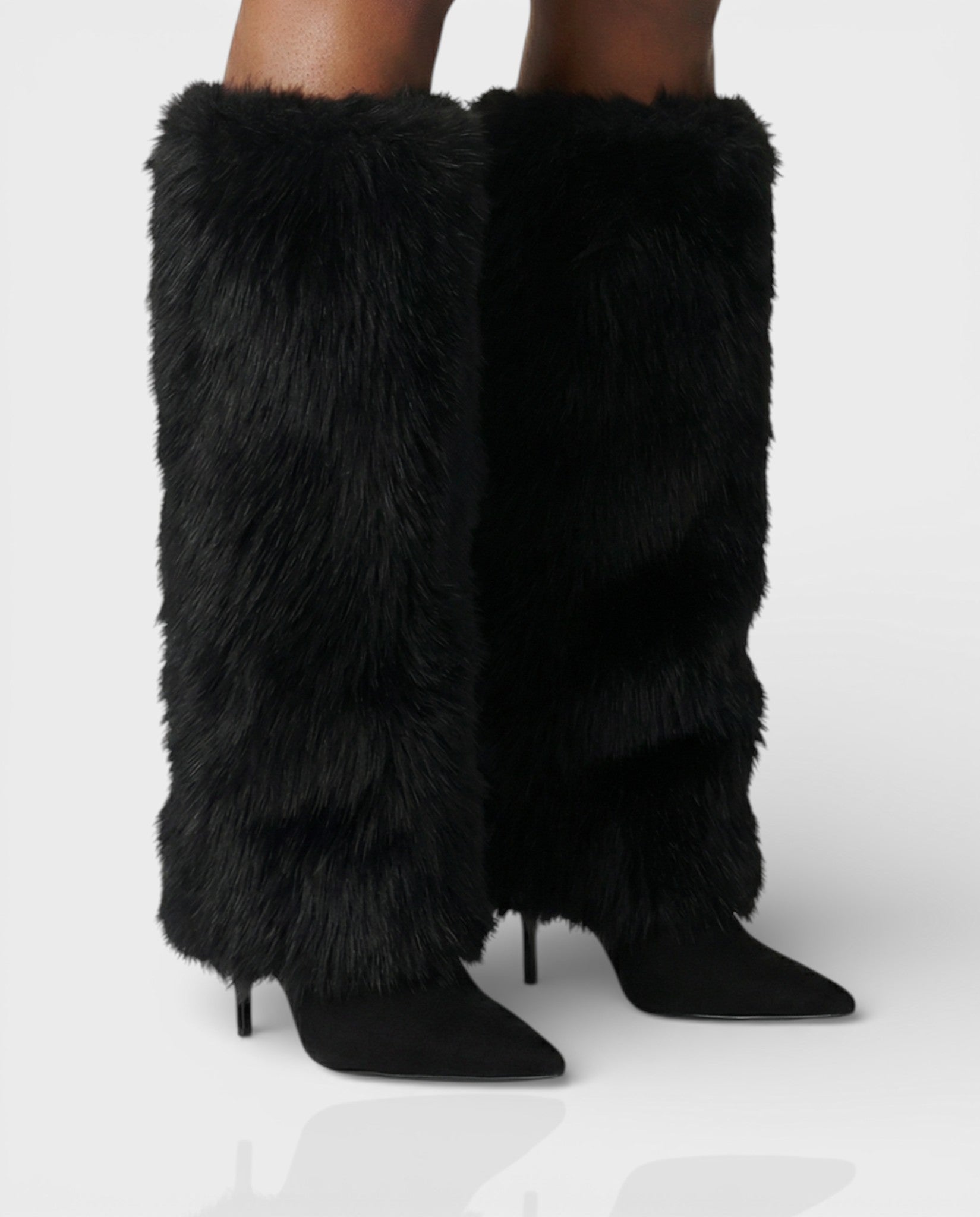 LERINA | Faux Fur Knee-high Boots