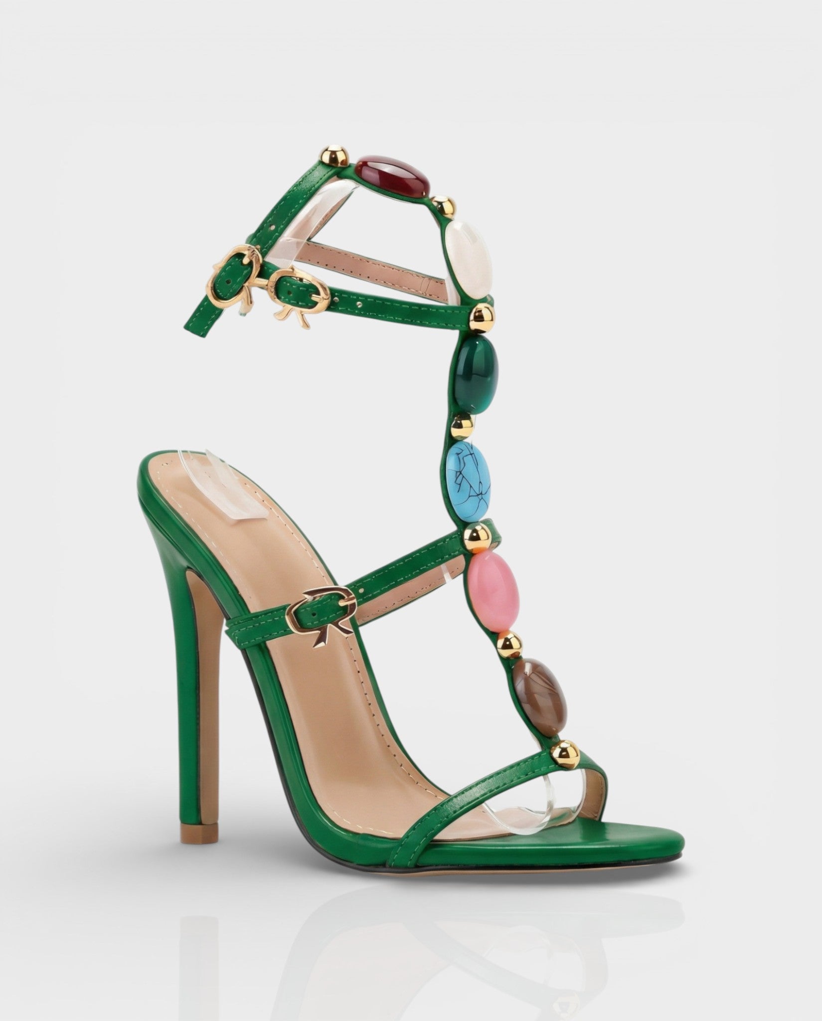 KARA | Stiletto Gemstone Heels