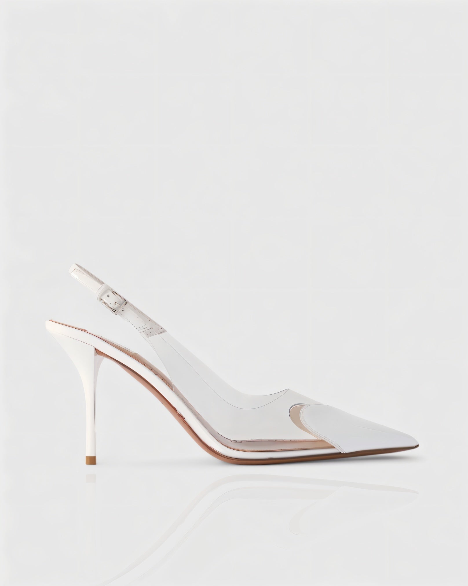 IRENE | Clear Heart Detail Heels