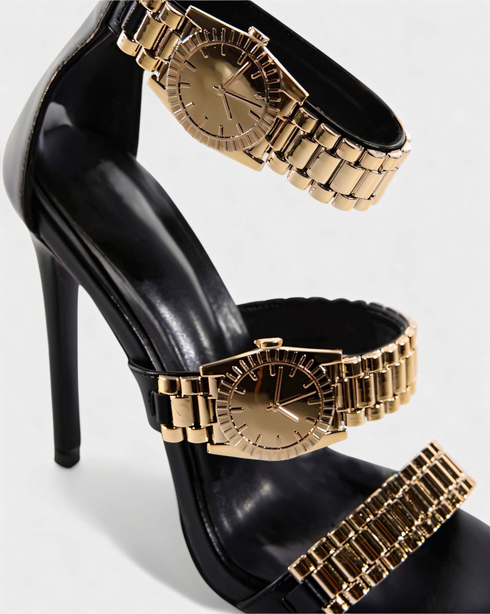 JILLY | Watchband Strap Stiletto High Heels