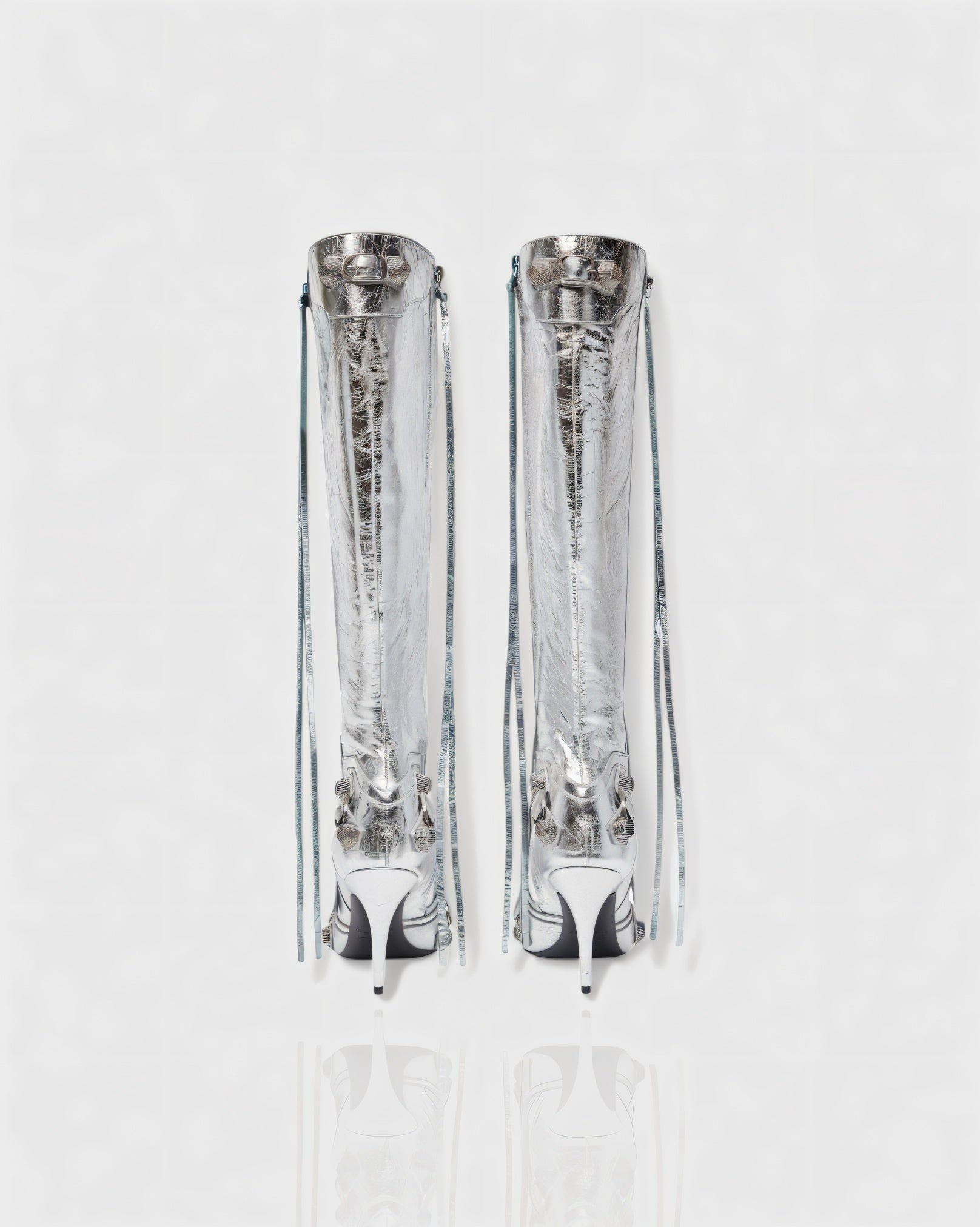WENA | Studded Pointed Toe Knee-High Boots