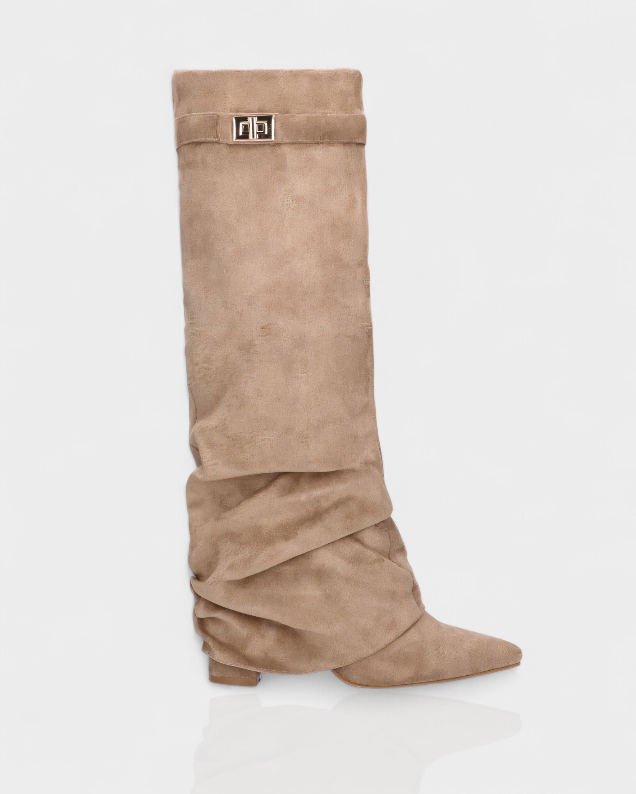MAISY | Slouchy Pointed-Toe Knee-High Boots
