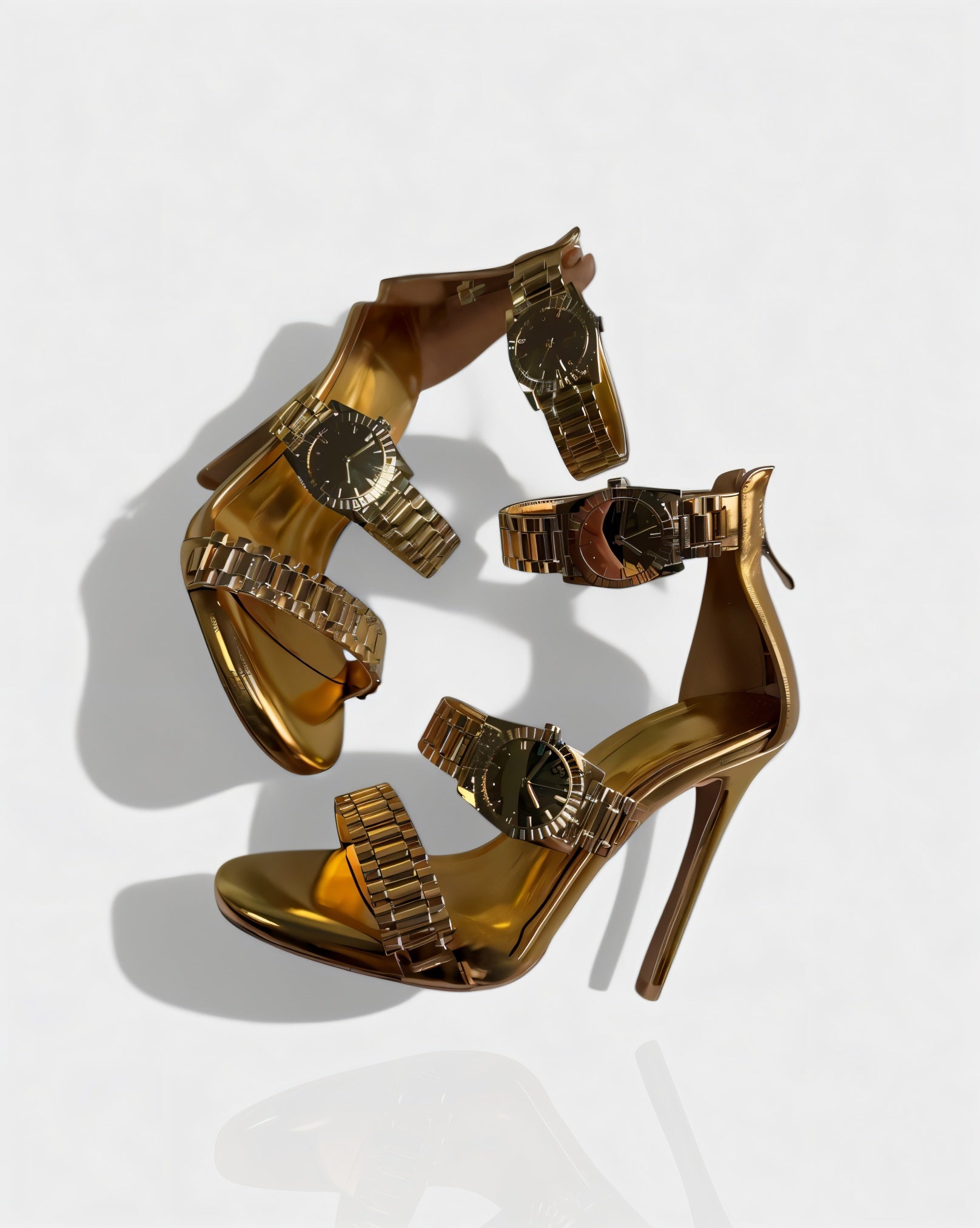 JILLY | Watchband Strap Stiletto High Heels