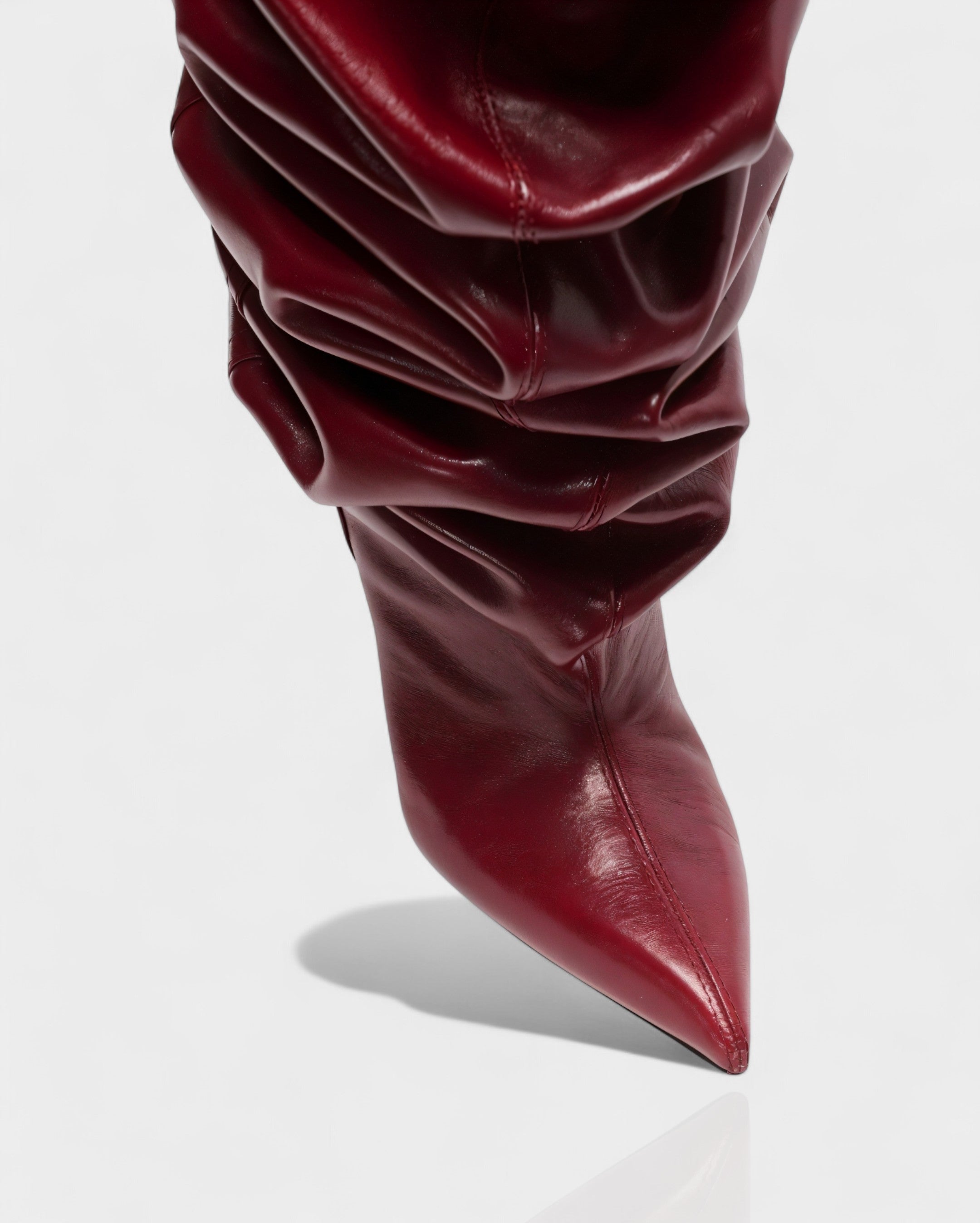 ELOURA | Slouch Knee-High Wedge Heel Boots