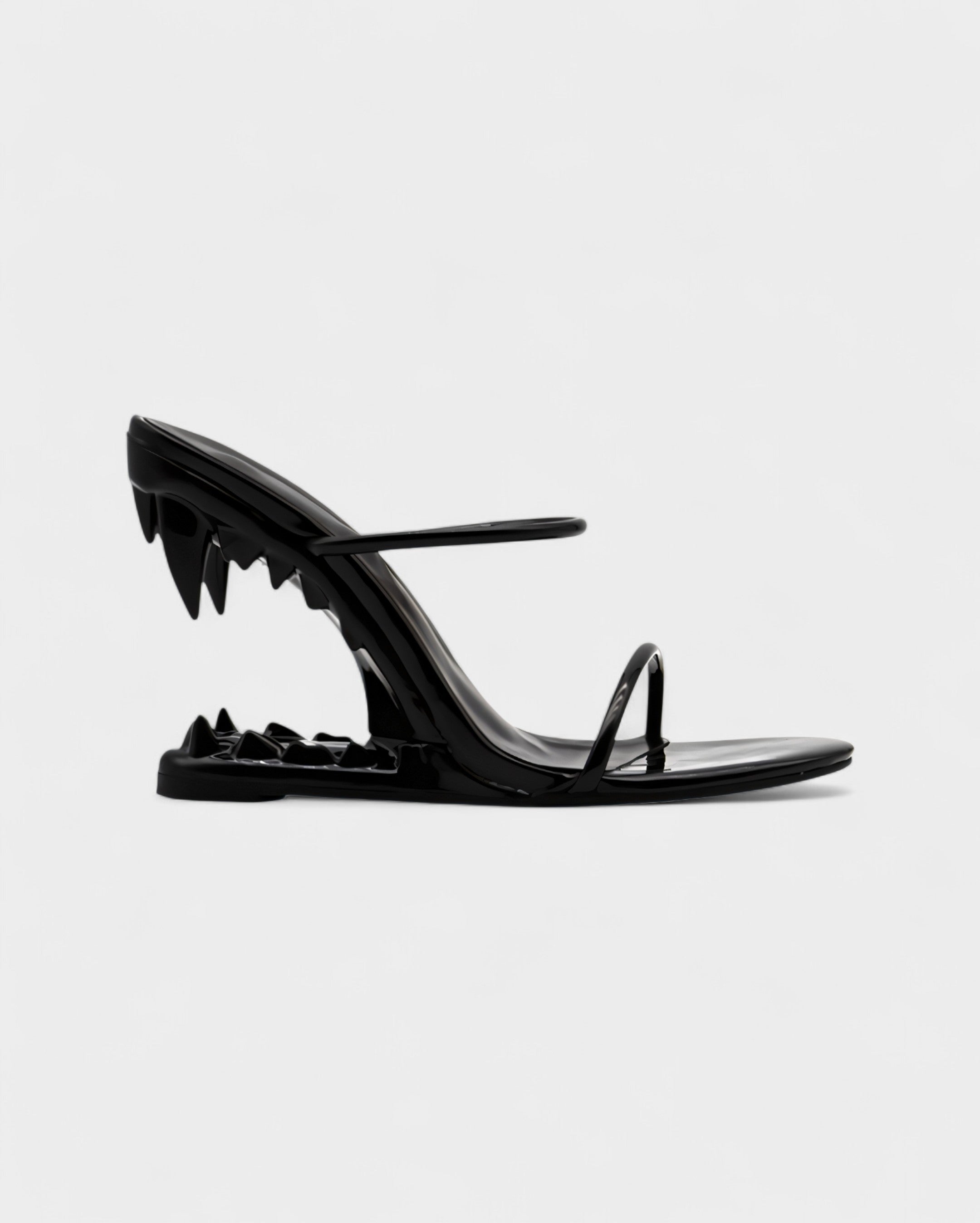 MALAYA | Fang Sculpted Heel Sandals