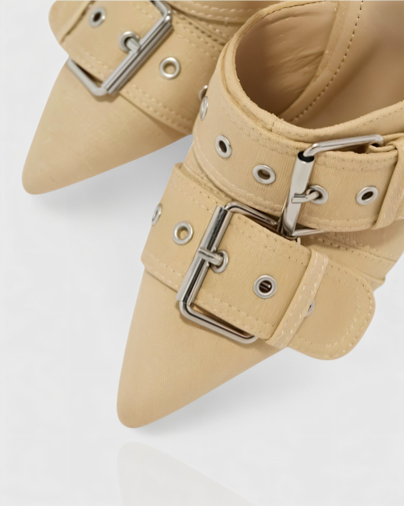 MARILYN | Buckle Strap Pointed-Toe Stiletto Heels