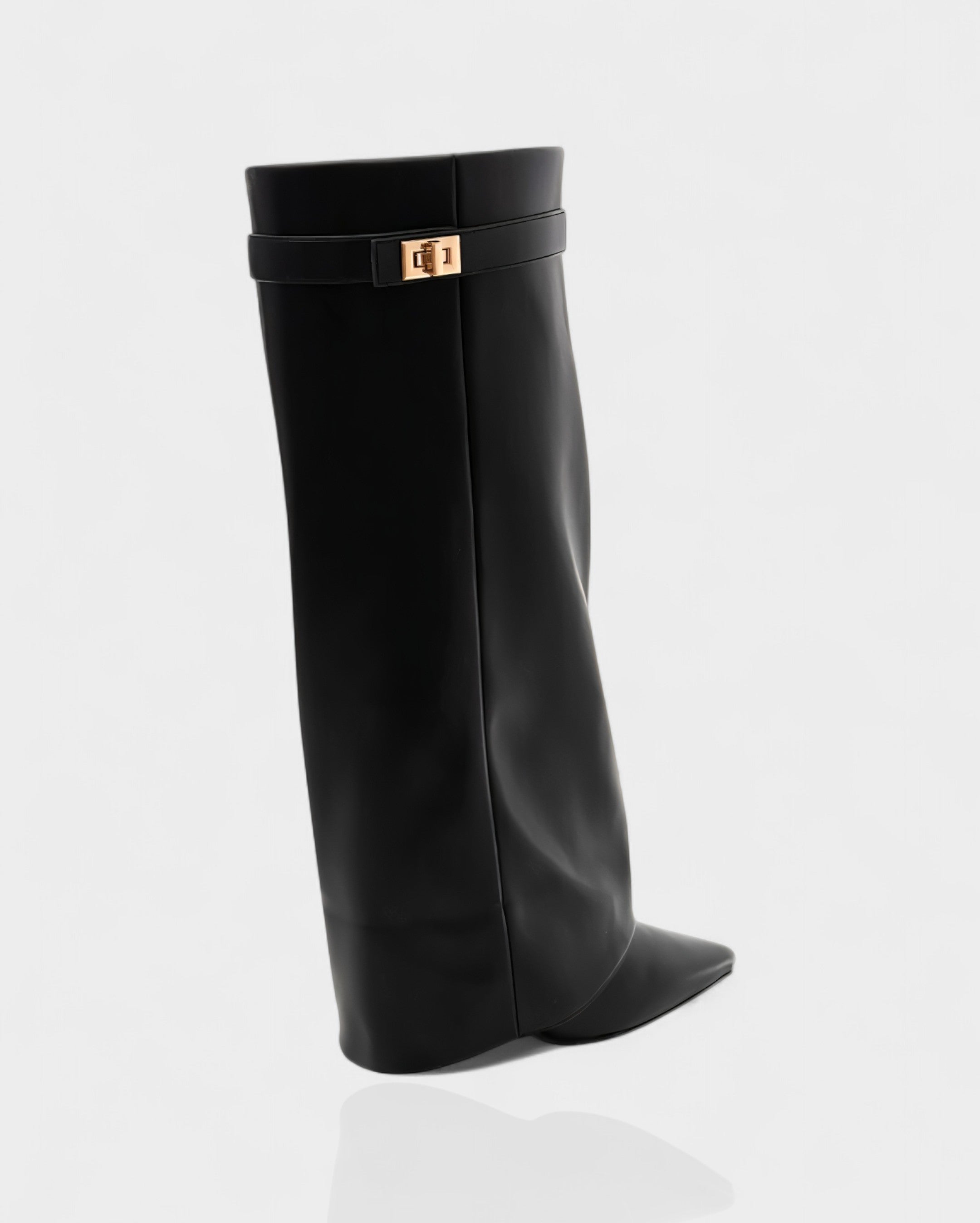 MAISY | Straight Pointed-Toe Knee-High Boots