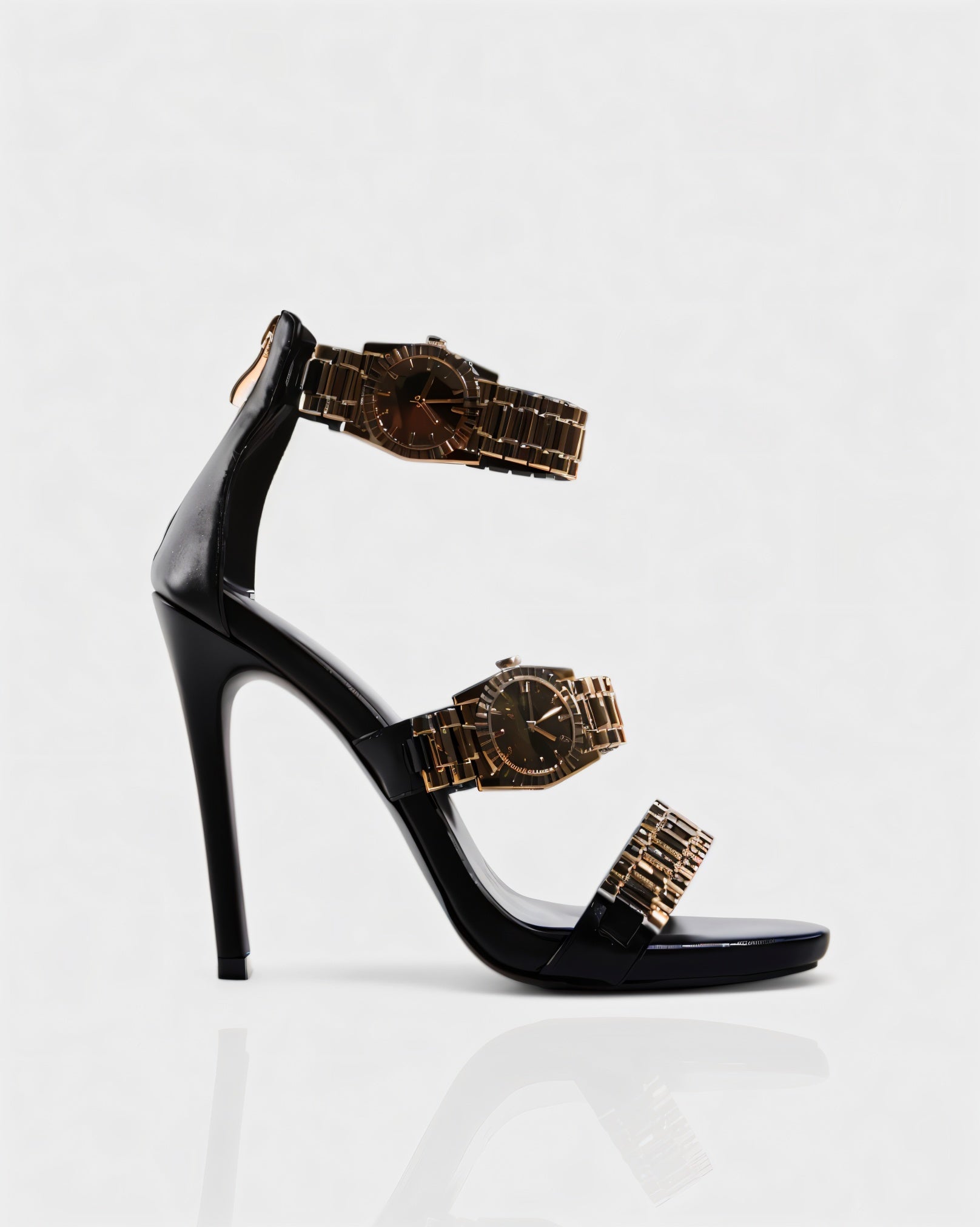JILLY | Watchband Strap Stiletto High Heels
