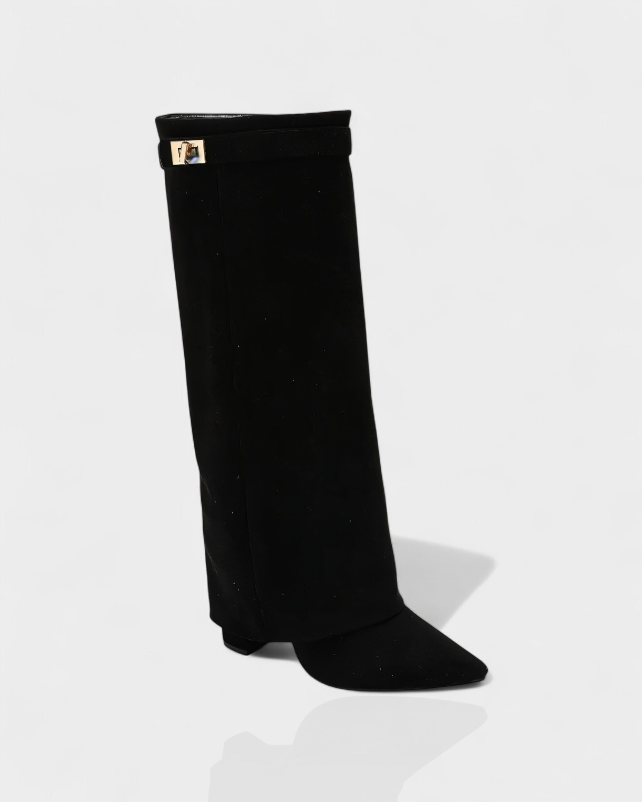 MAISY | Straight Pointed-Toe Knee-High Boots