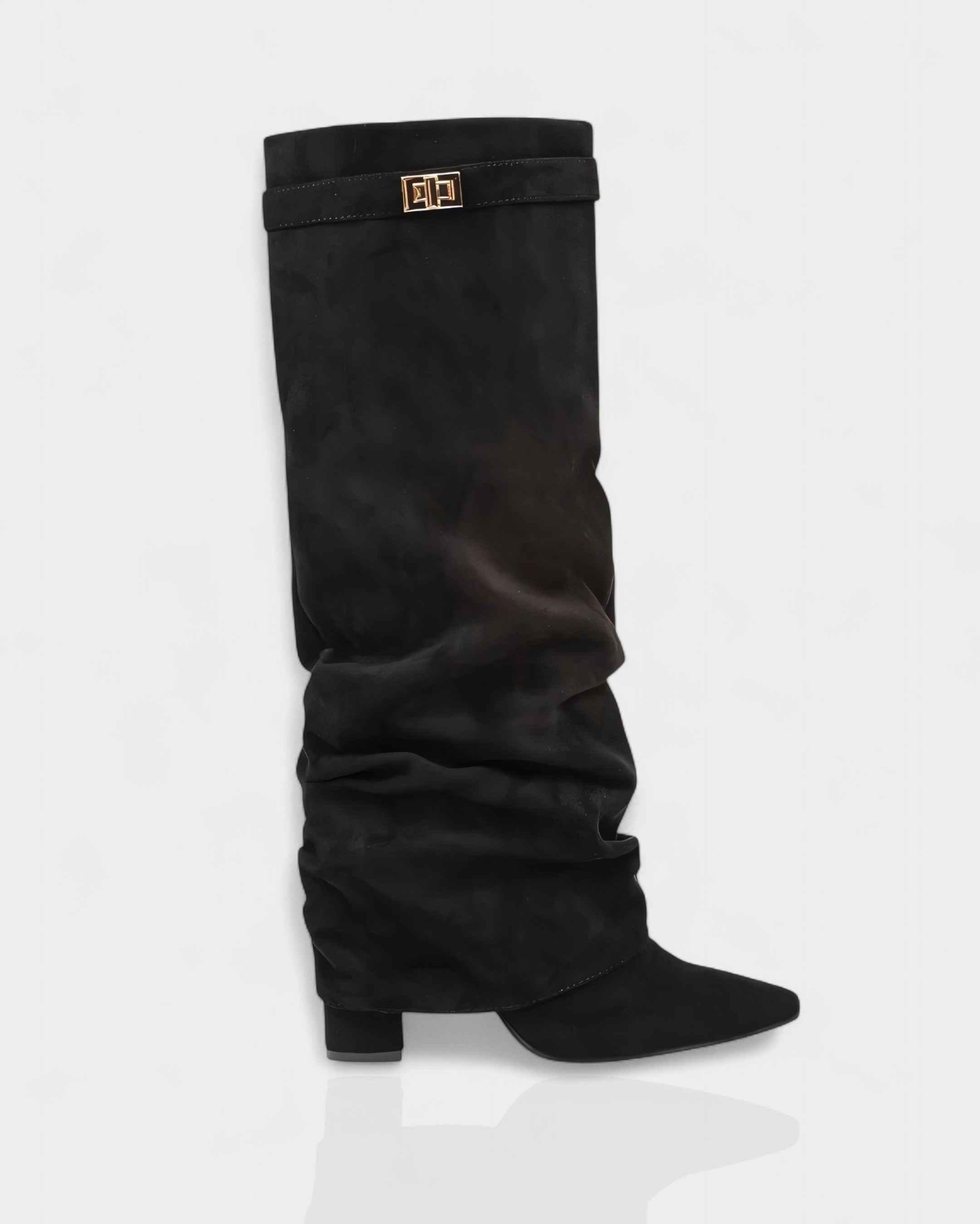 MAISY | Slouchy Pointed-Toe Knee-High Boots