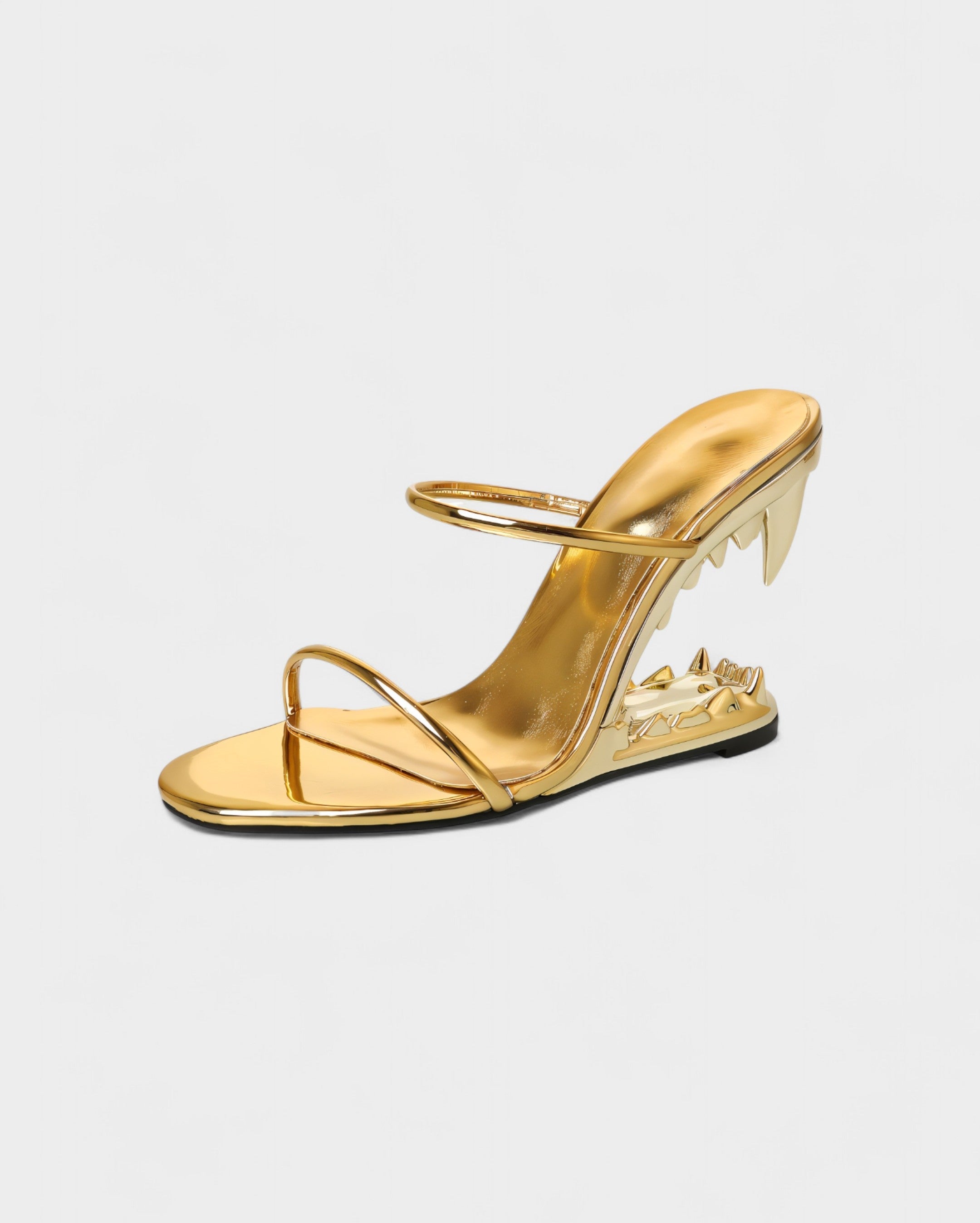 MALAYA | Fang Sculpted Heel Sandals