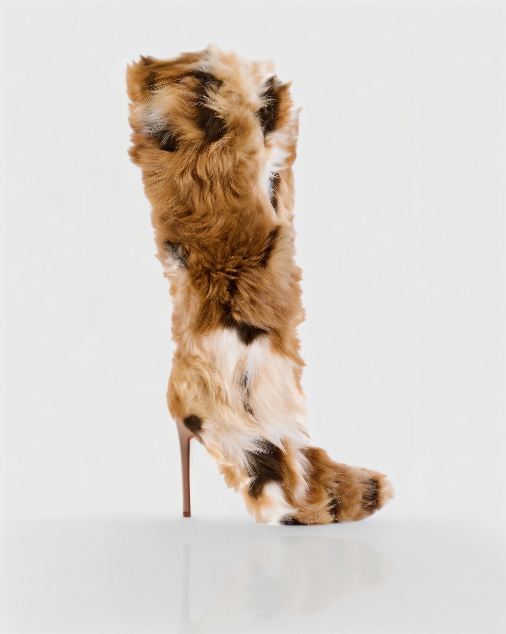 ALBA | Multicoloured Faux Fur Boots