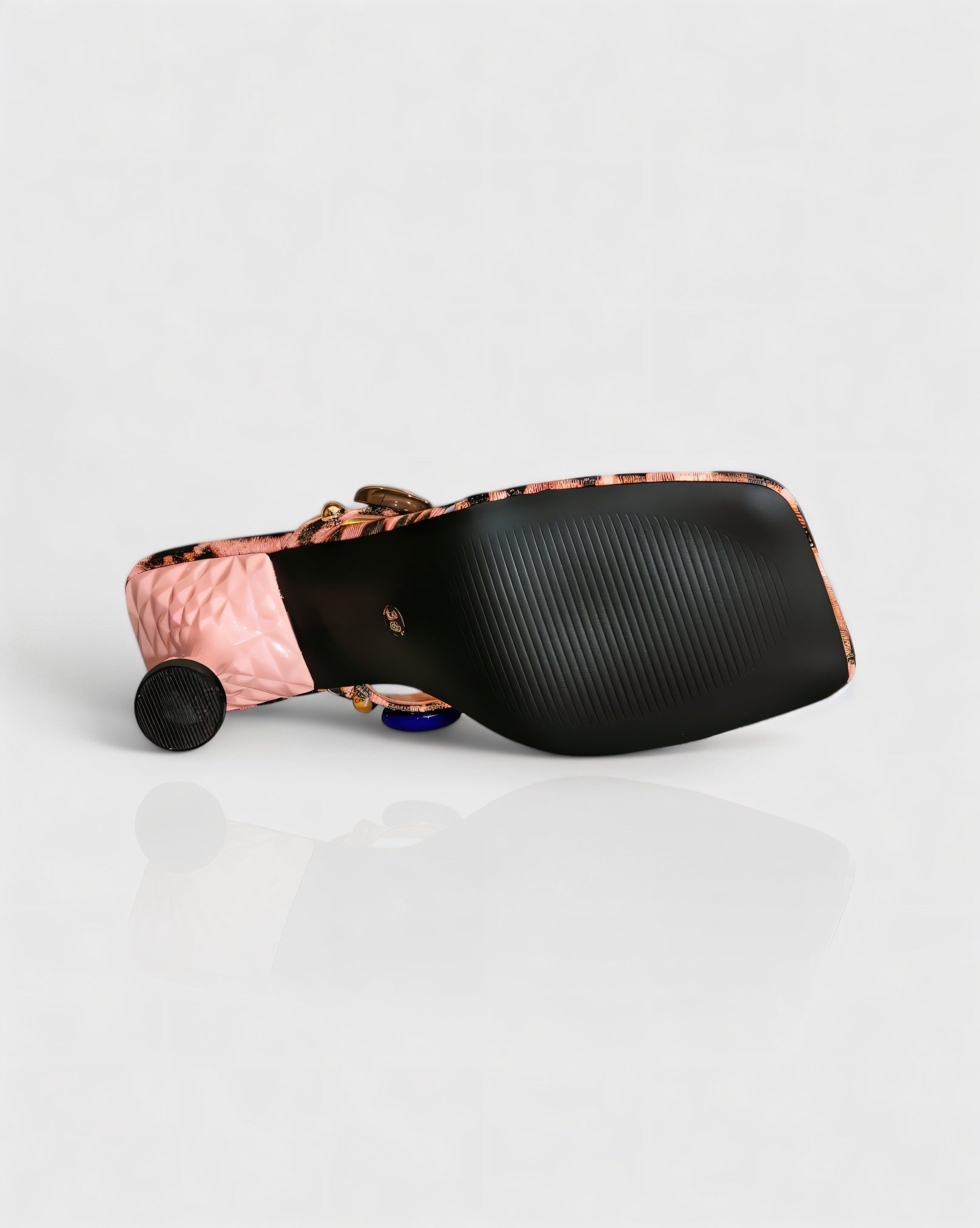 CIYANA | Gemstone Embellished Heel Sandals