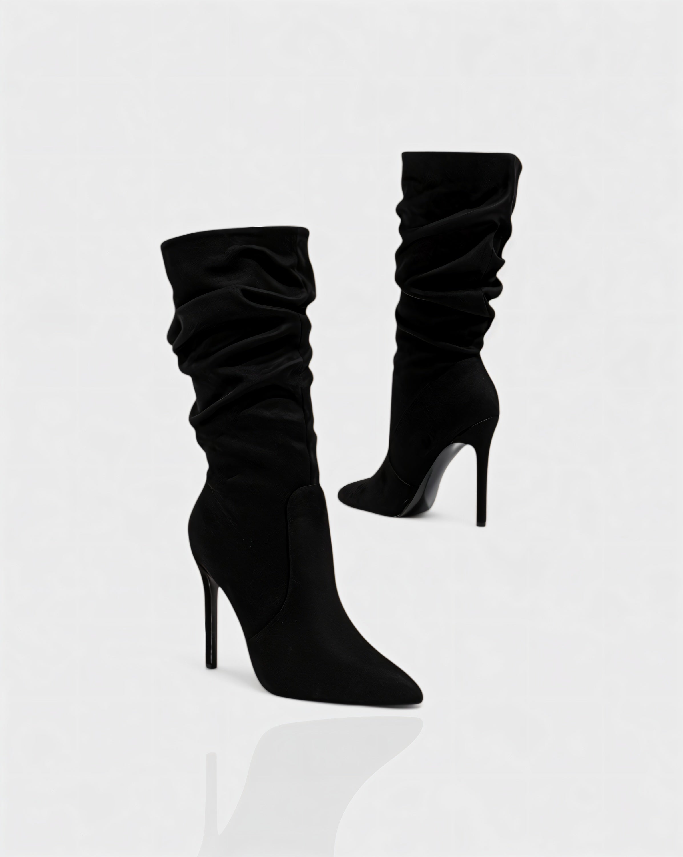 SANYA | Slouchy Pointed-Toe Stiletto Boots
