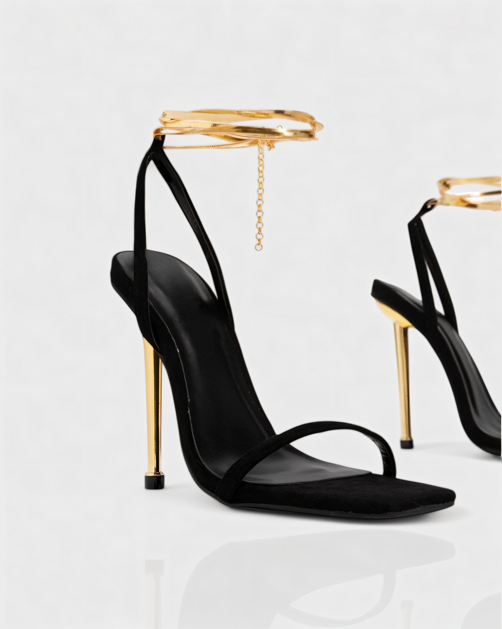 SELENE | Square Toe High-Heels