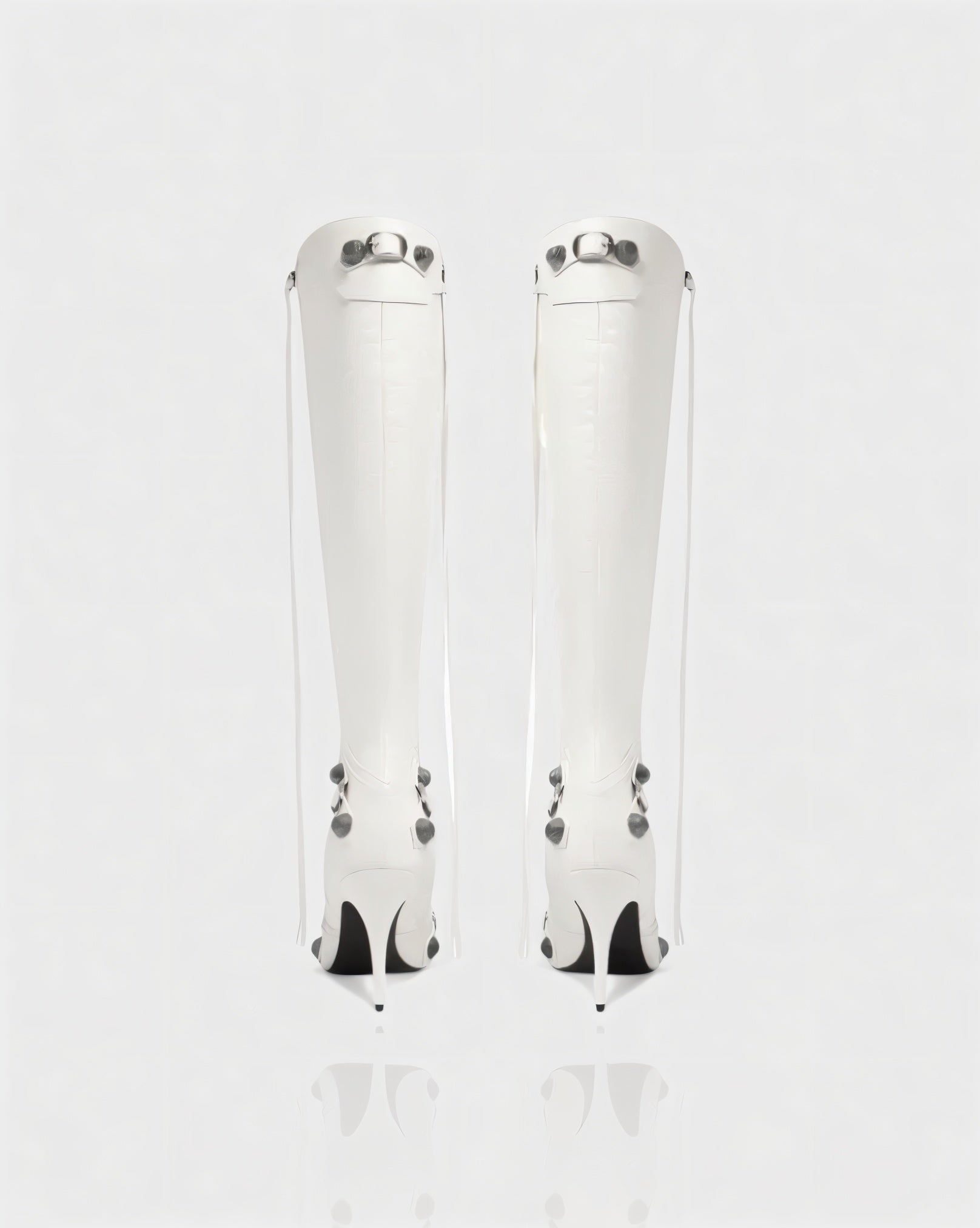 WENA | Studded Pointed Toe Knee-High Boots